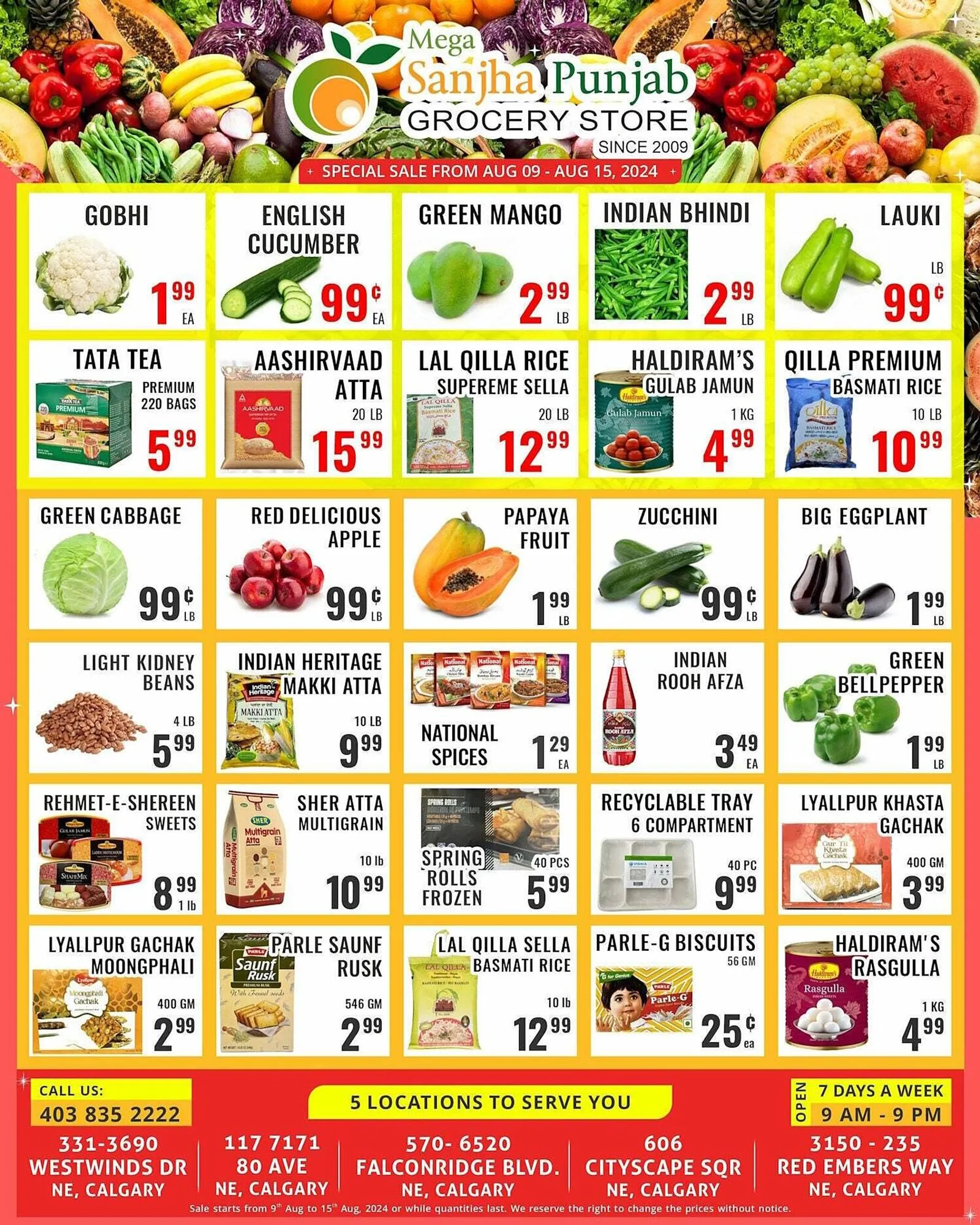 Mega Sanjha Punjab Grocery Store flyer - 1