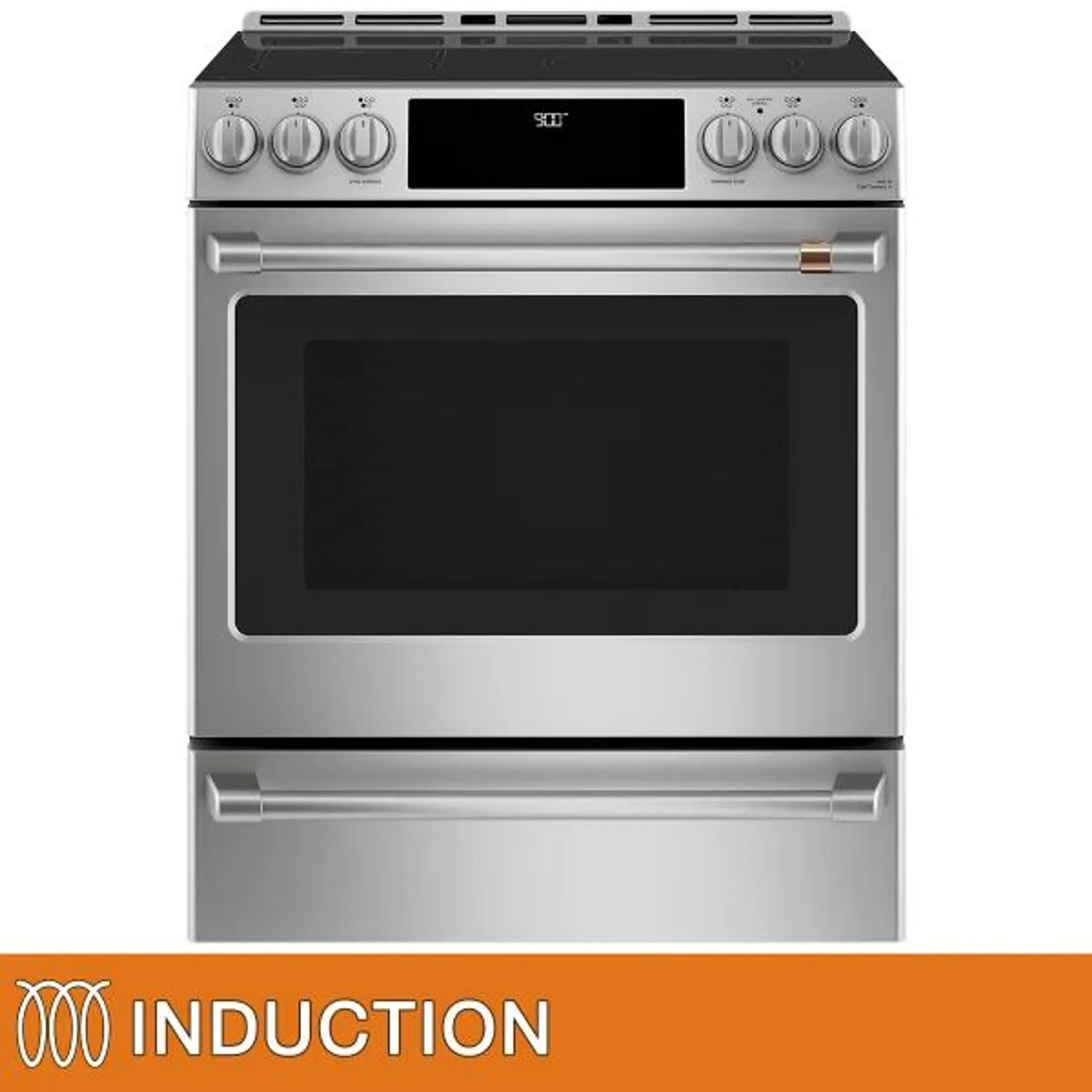 Café 30 in. 5.7 cu. ft. Stainless-steel Slide-In Induction Range with WiFi