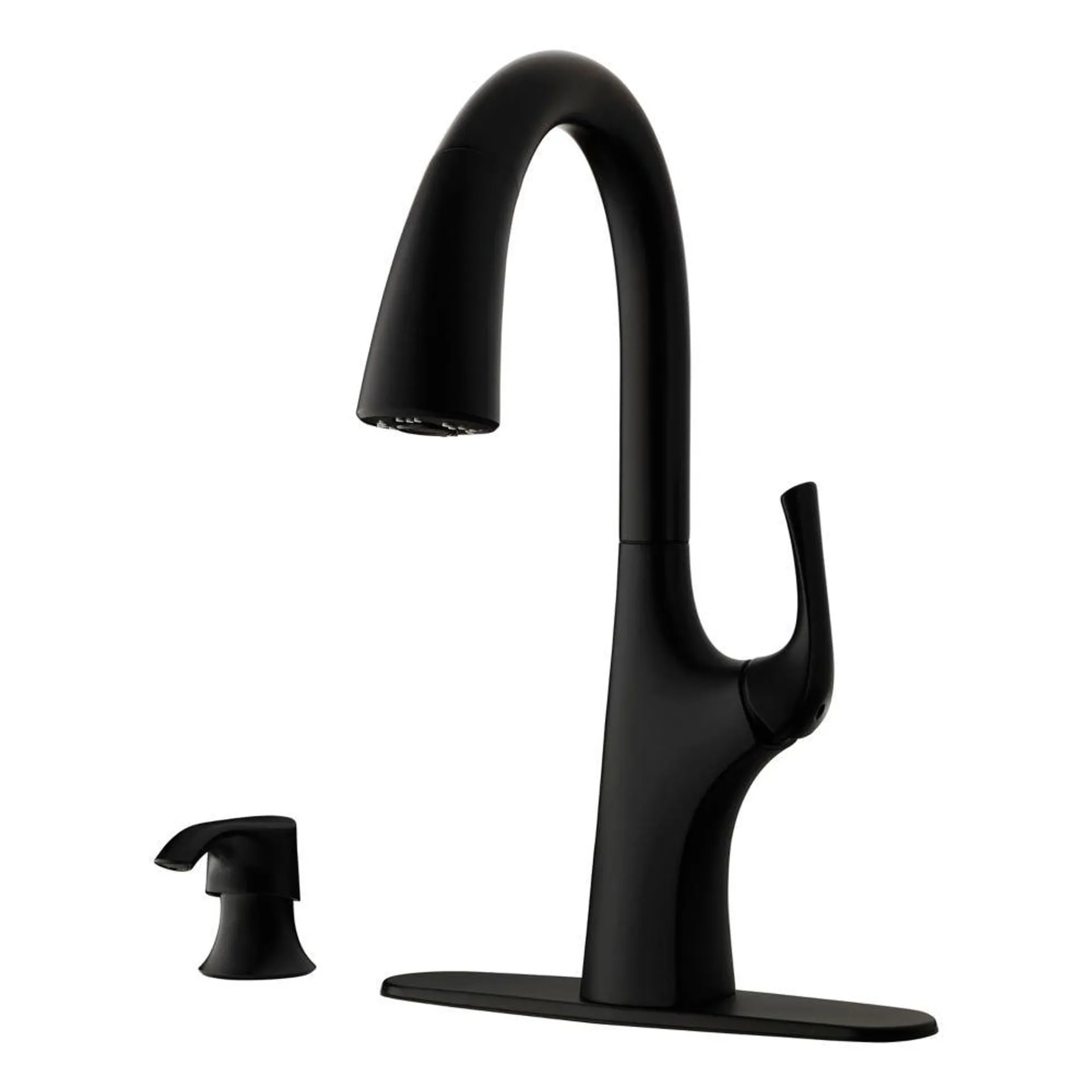 Ladera Kitchen Pulldown Faucet with TopPfit Installation in Black