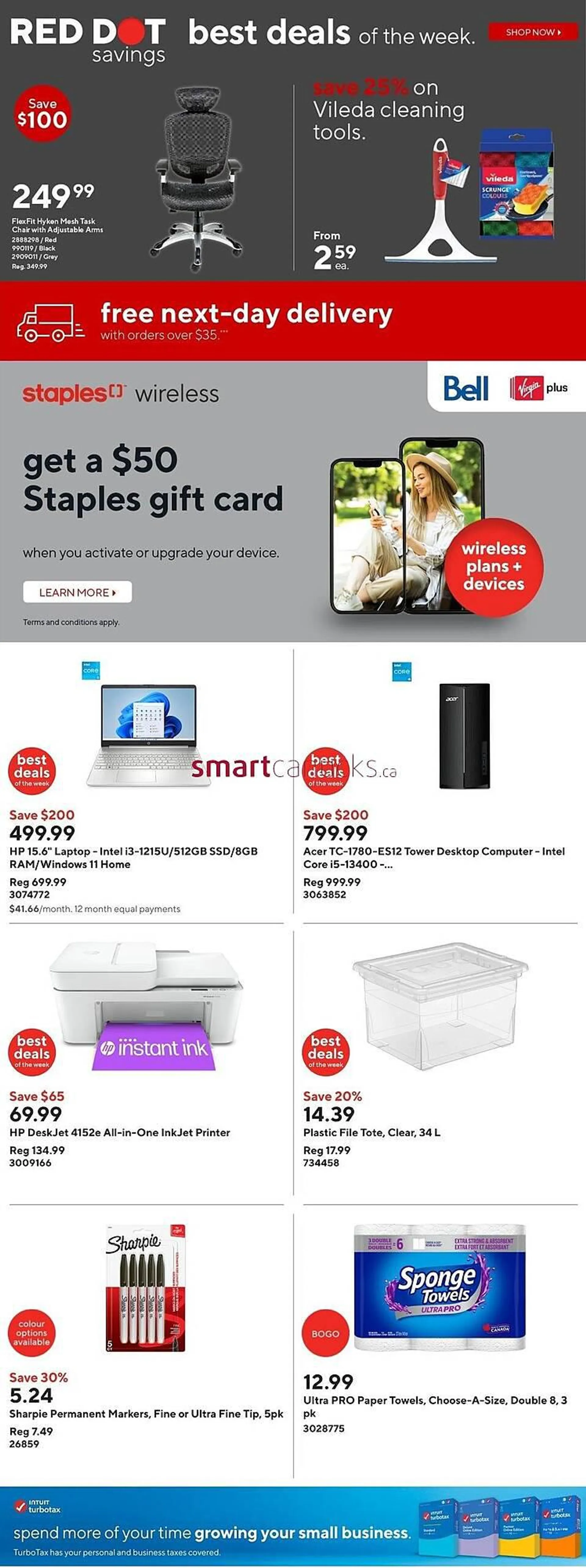 Staples flyer from April 10 to April 16 2024 - flyer page 2