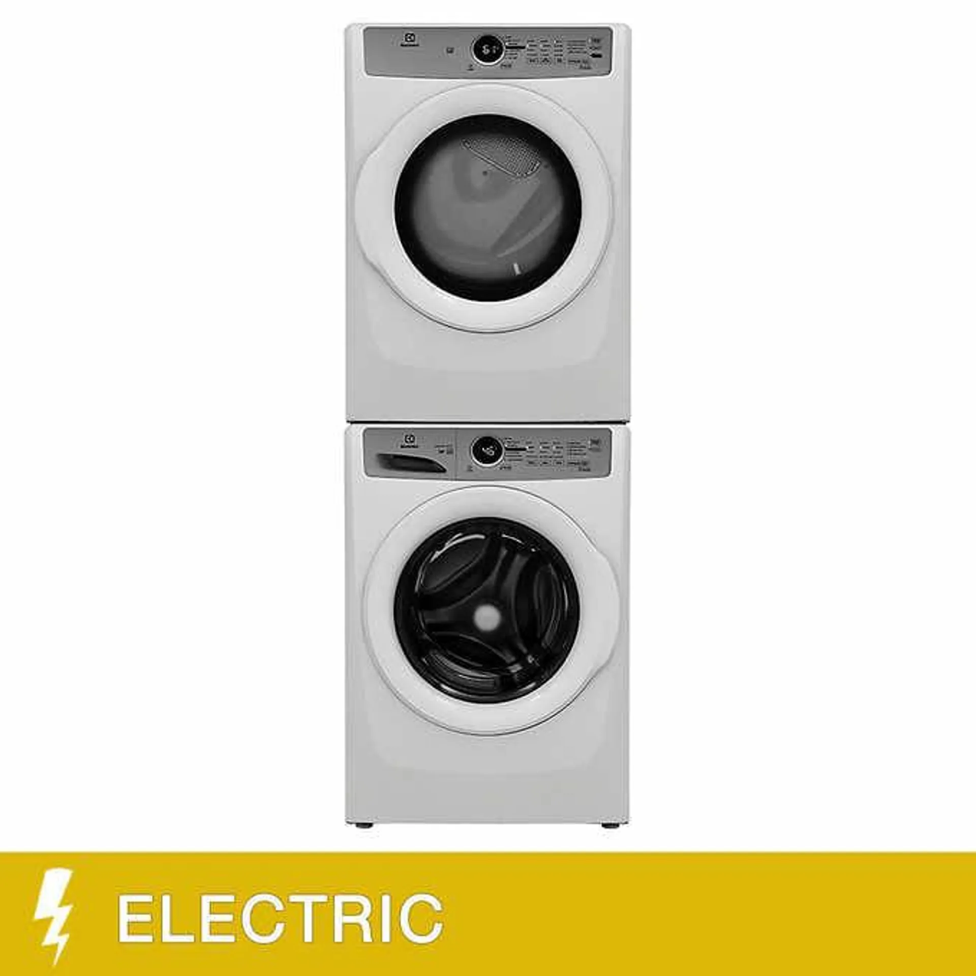 Electrolux 3 Series 3-piece White Front Load Laundry Suite with 5.1 cu. ft. Washer, 8.0 cu. ft. Dryer with Stacking Kit