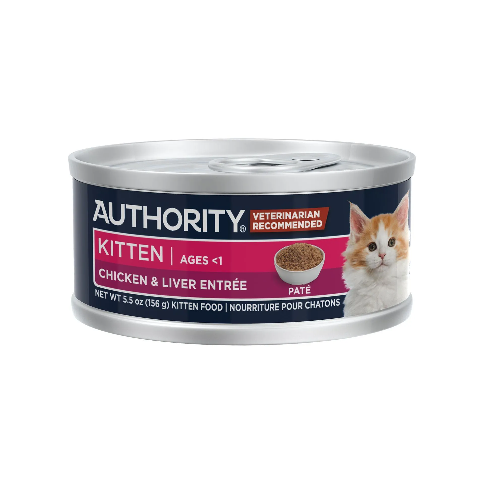 Authority® Everyday Health Kitten Cat Wet Food - 5.5 Oz, Pate, With-Grain