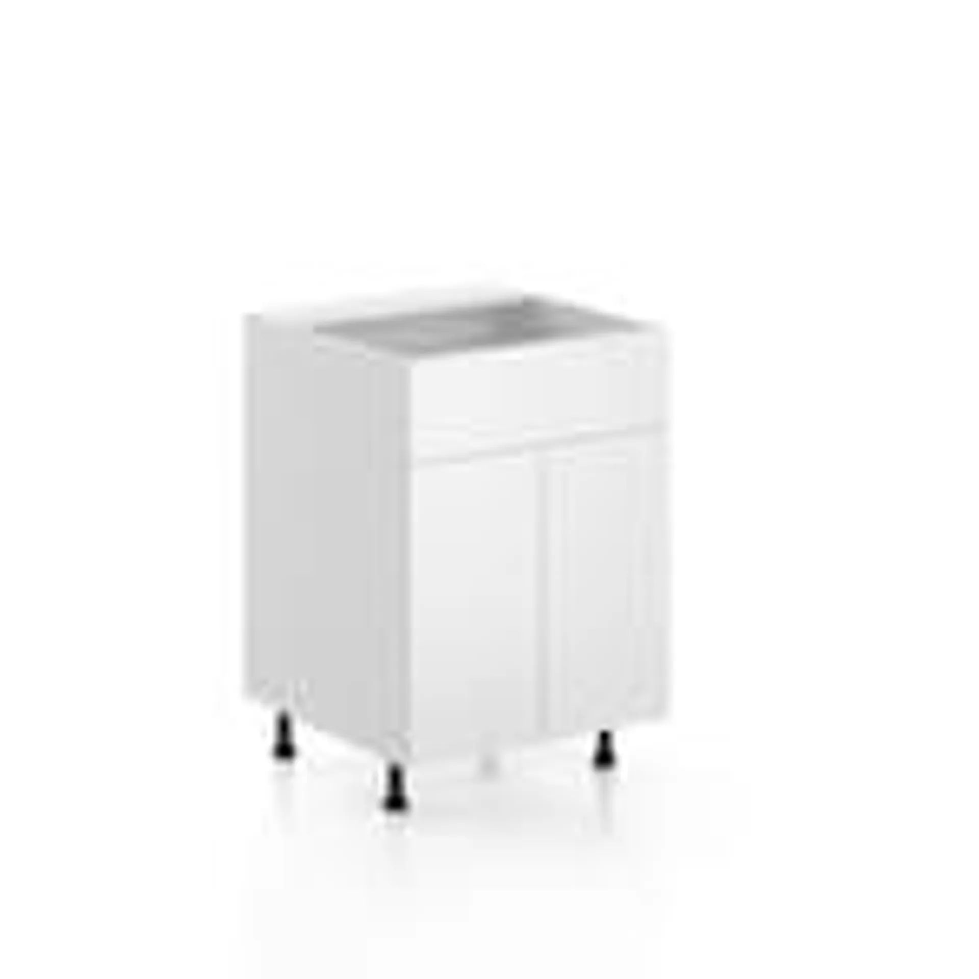 Alexandria - Sink Base Cabinet with 2 doors in White, 24 inch x 34.5 inch x 24 inch