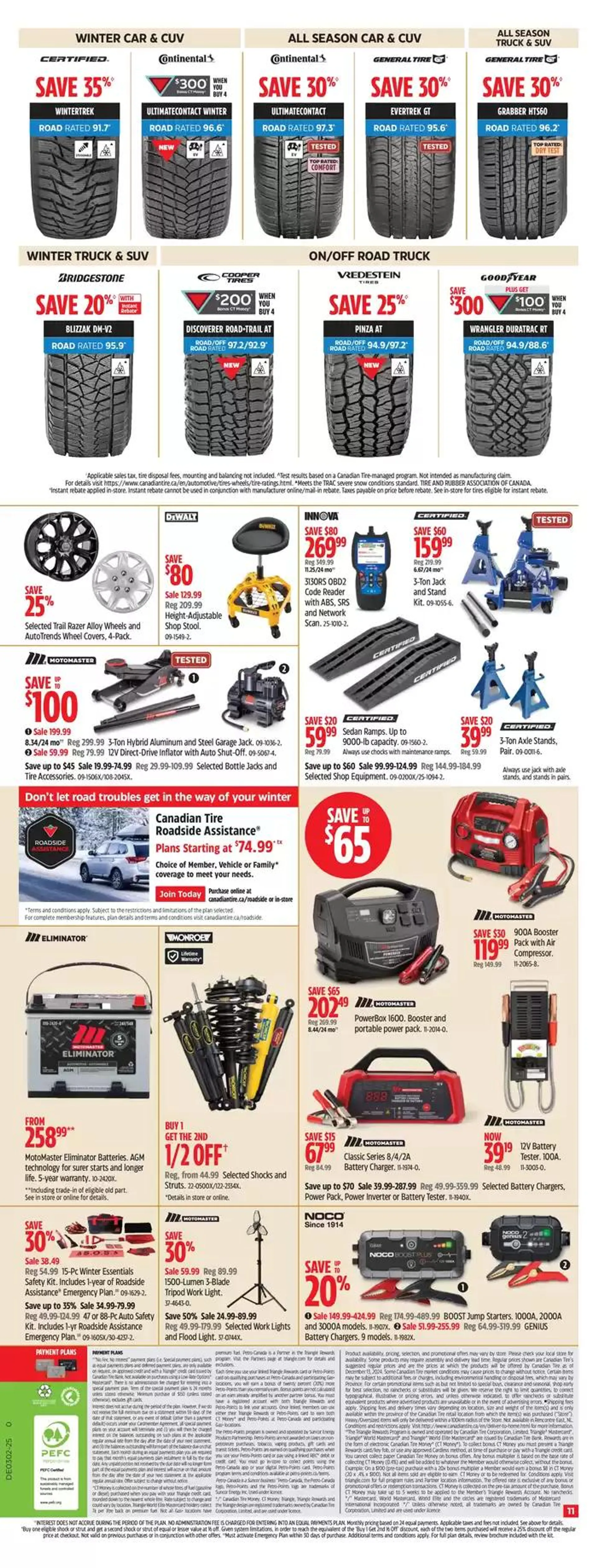 Canadian Tire weekly flyer from January 3 to January 9 2025 - flyer page 11