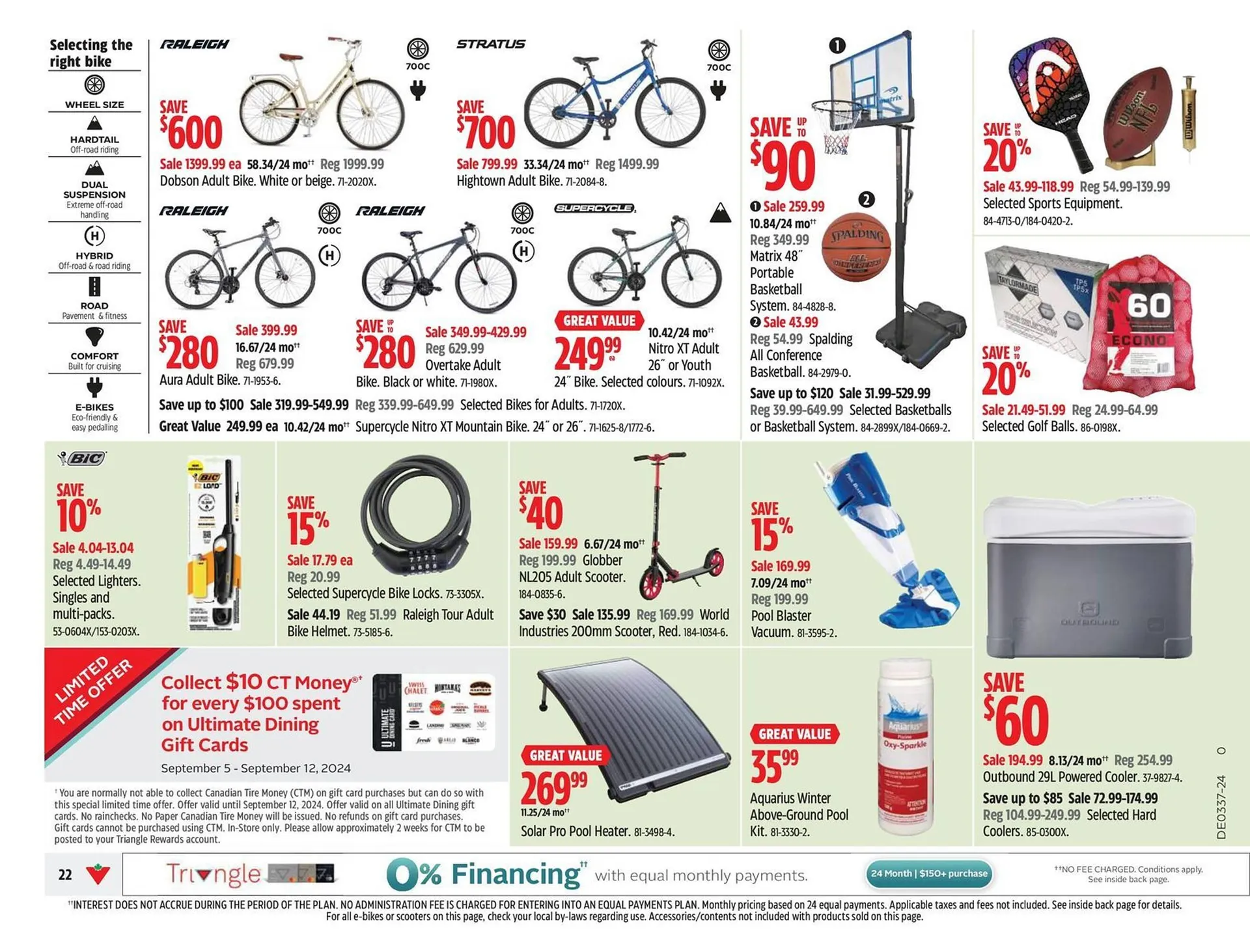 Canadian Tire flyer from September 5 to September 12 2024 - flyer page 22