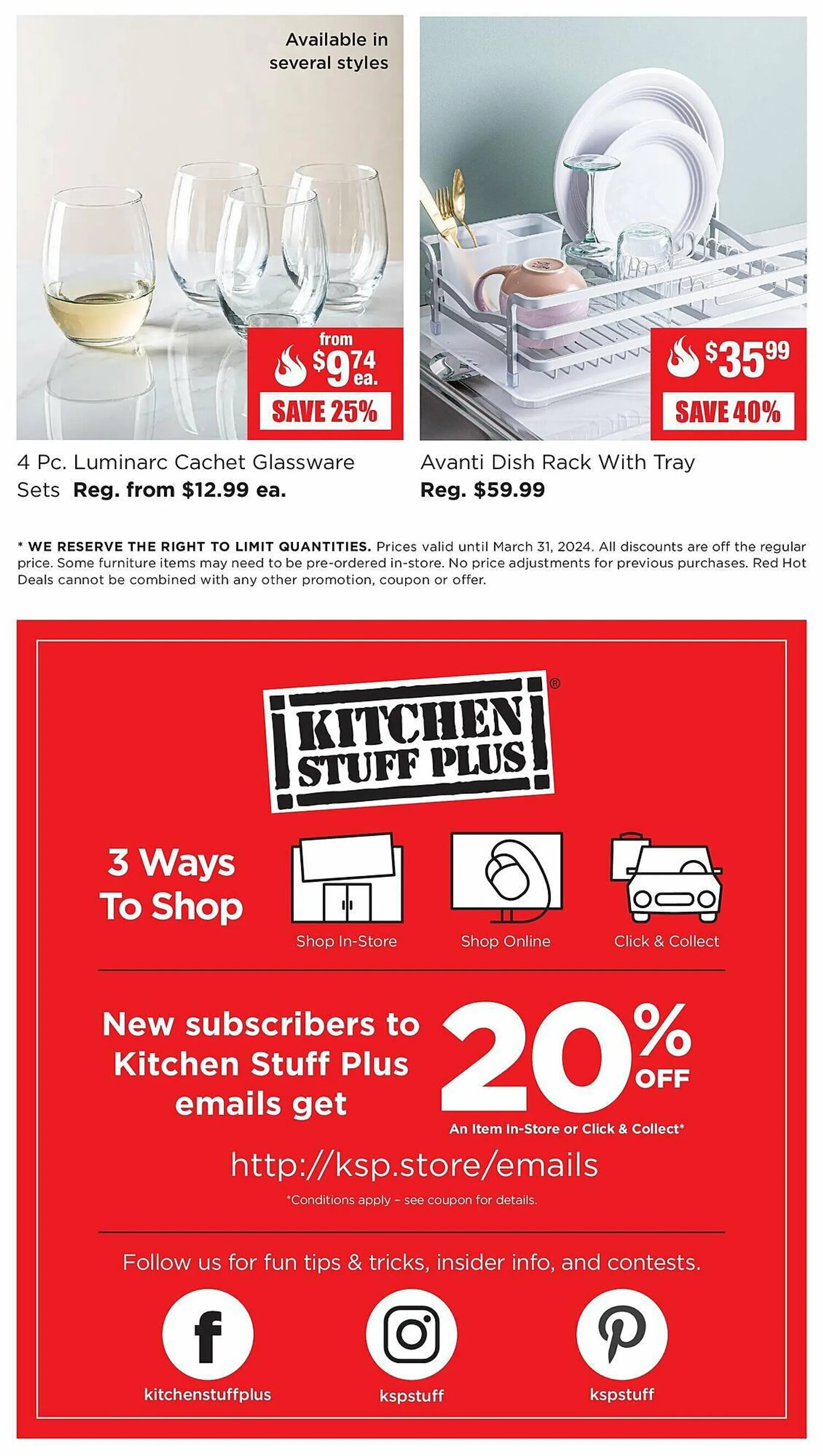 Kitchen Stuff Plus flyer from March 25 to April 1 2024 - flyer page 6