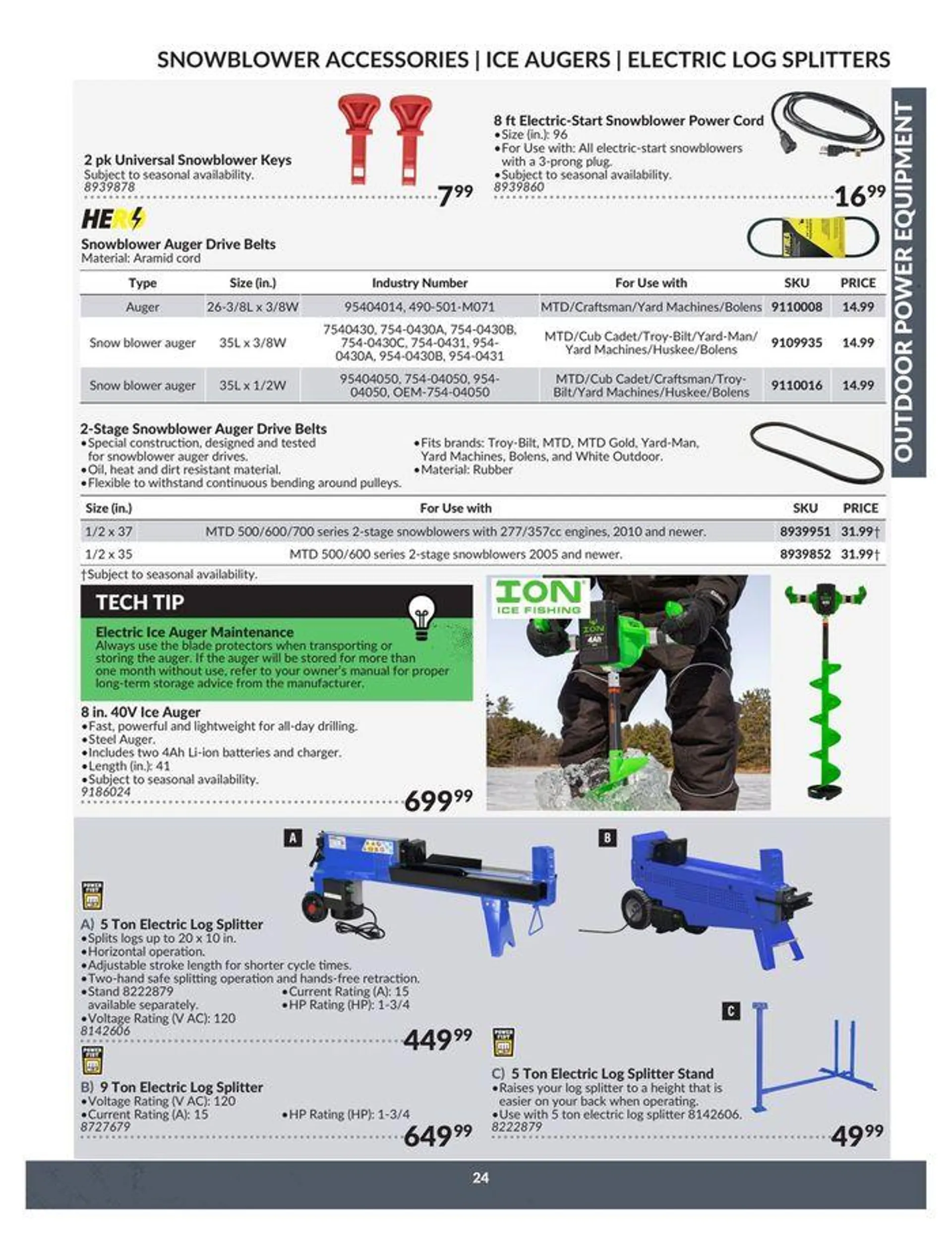 OUTDOOR POWER EQUIPMENT from April 23 to April 22 2025 - flyer page 24