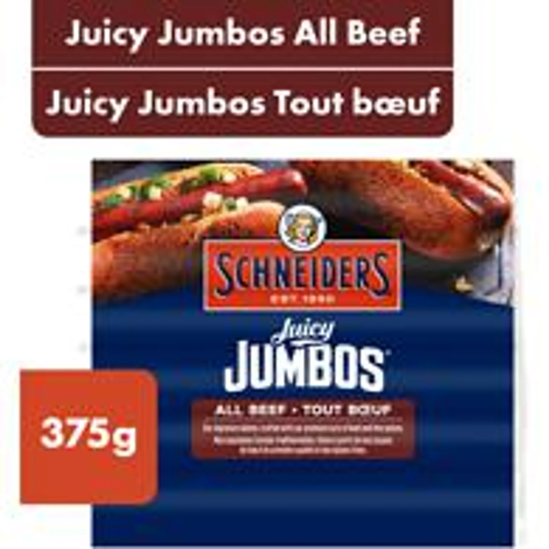 Juicy Jumbos All Beef Hot Dogs
