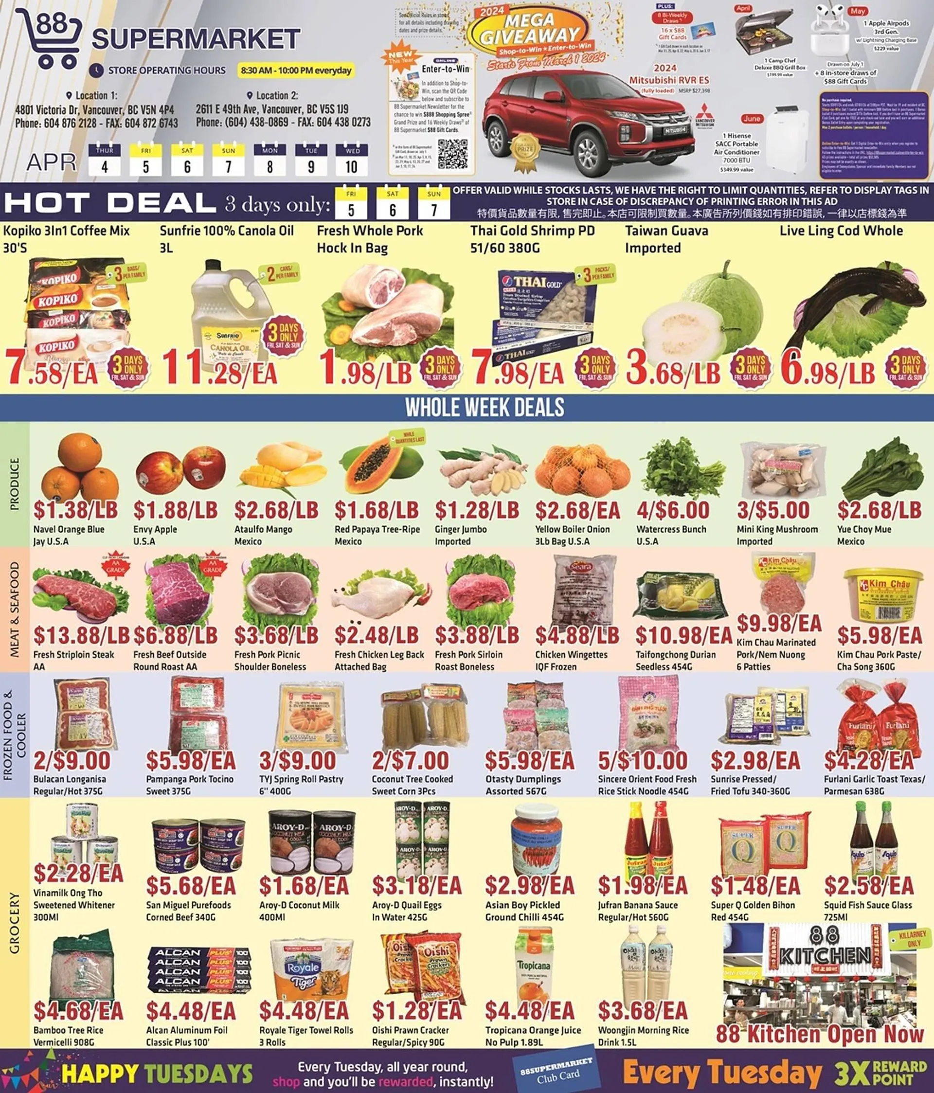 88 Supermarket flyer from April 4 to April 10 2024 - flyer page 1