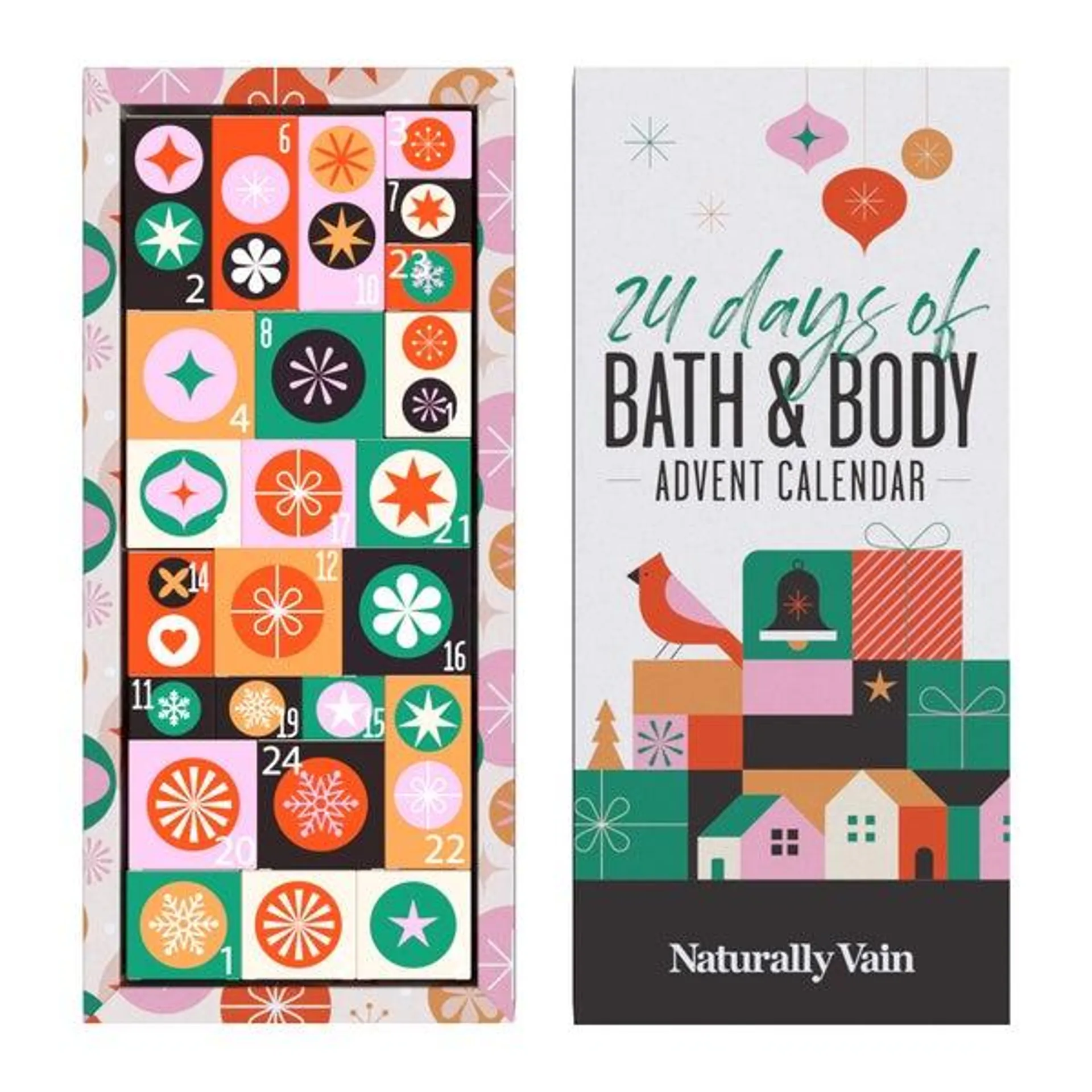 Naturally Vain 24 Days Of Bath & Body Advent Calendar