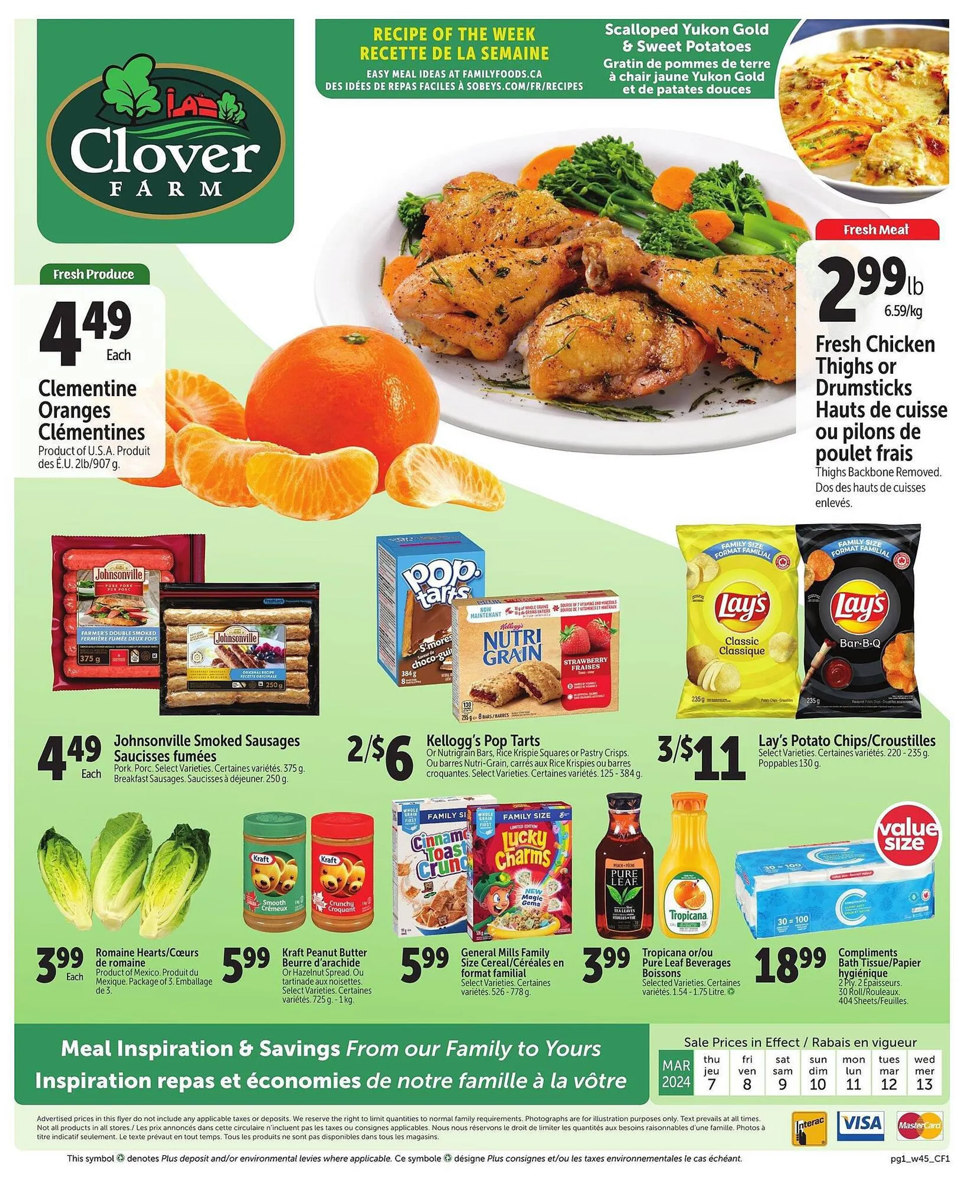 Clover Farm flyer from March 7 to April 3 2024 - flyer page 