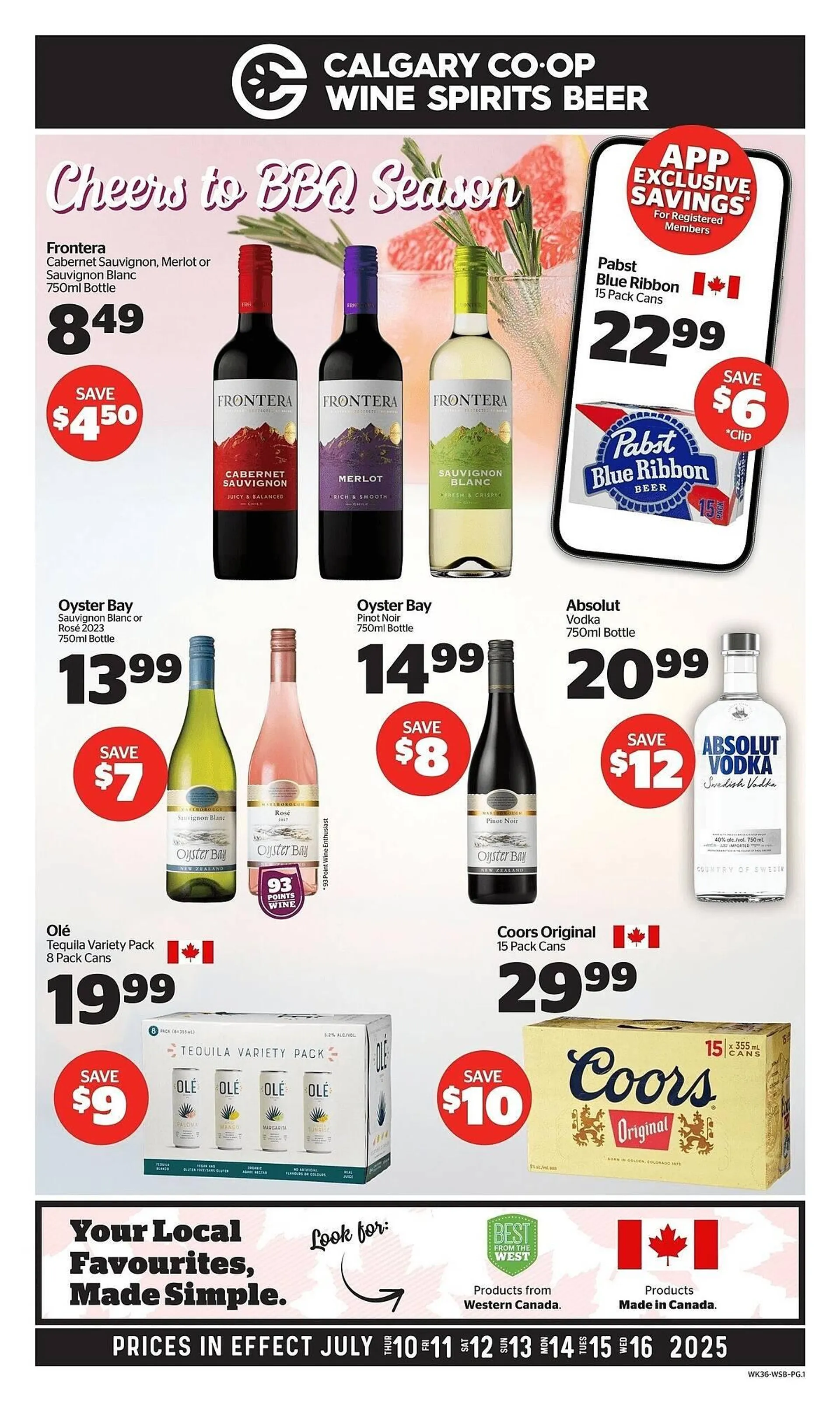 Calgary Co-op flyer from July 10 to July 16 2025 - flyer page 1
