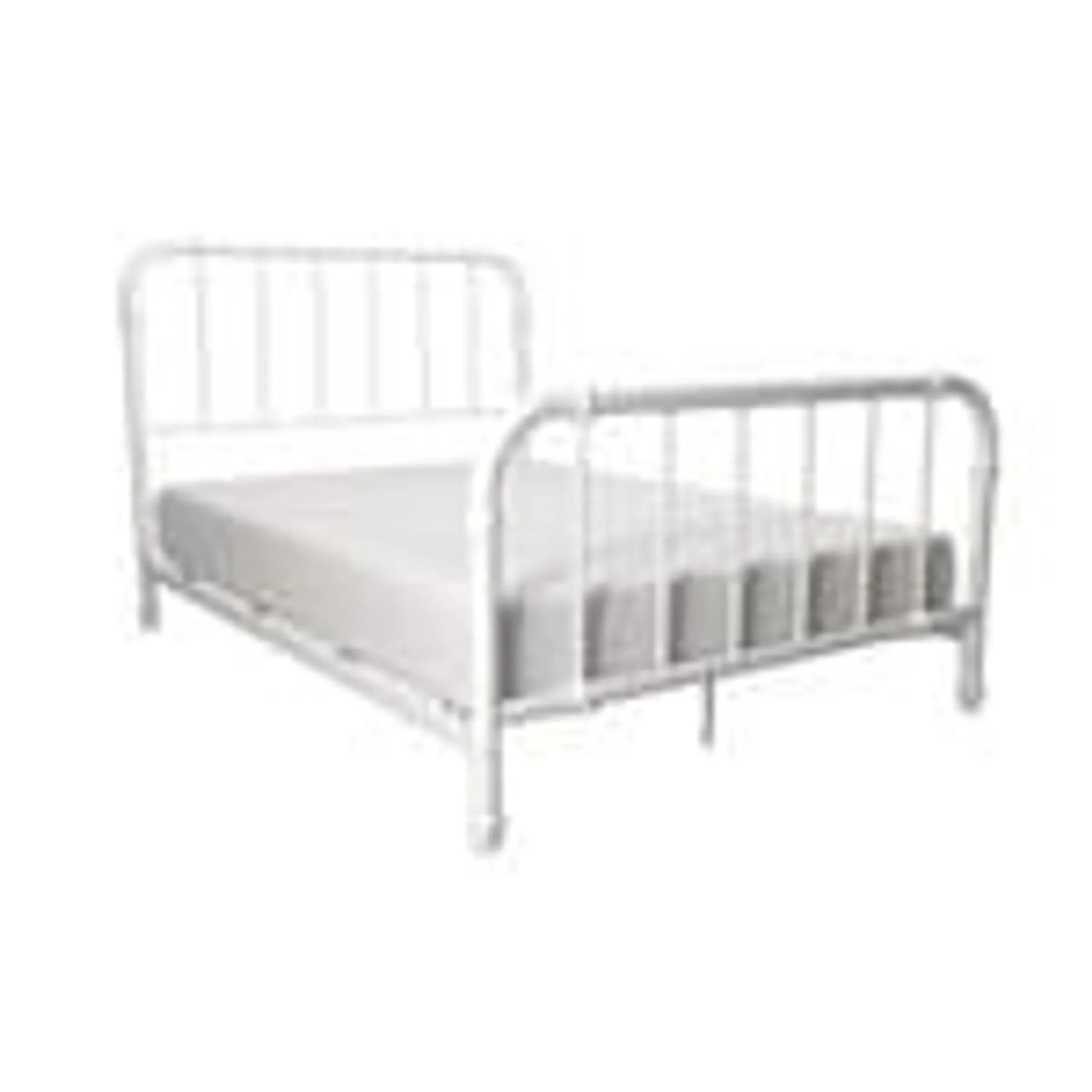 Jenny Lind Full Metal Bed in White