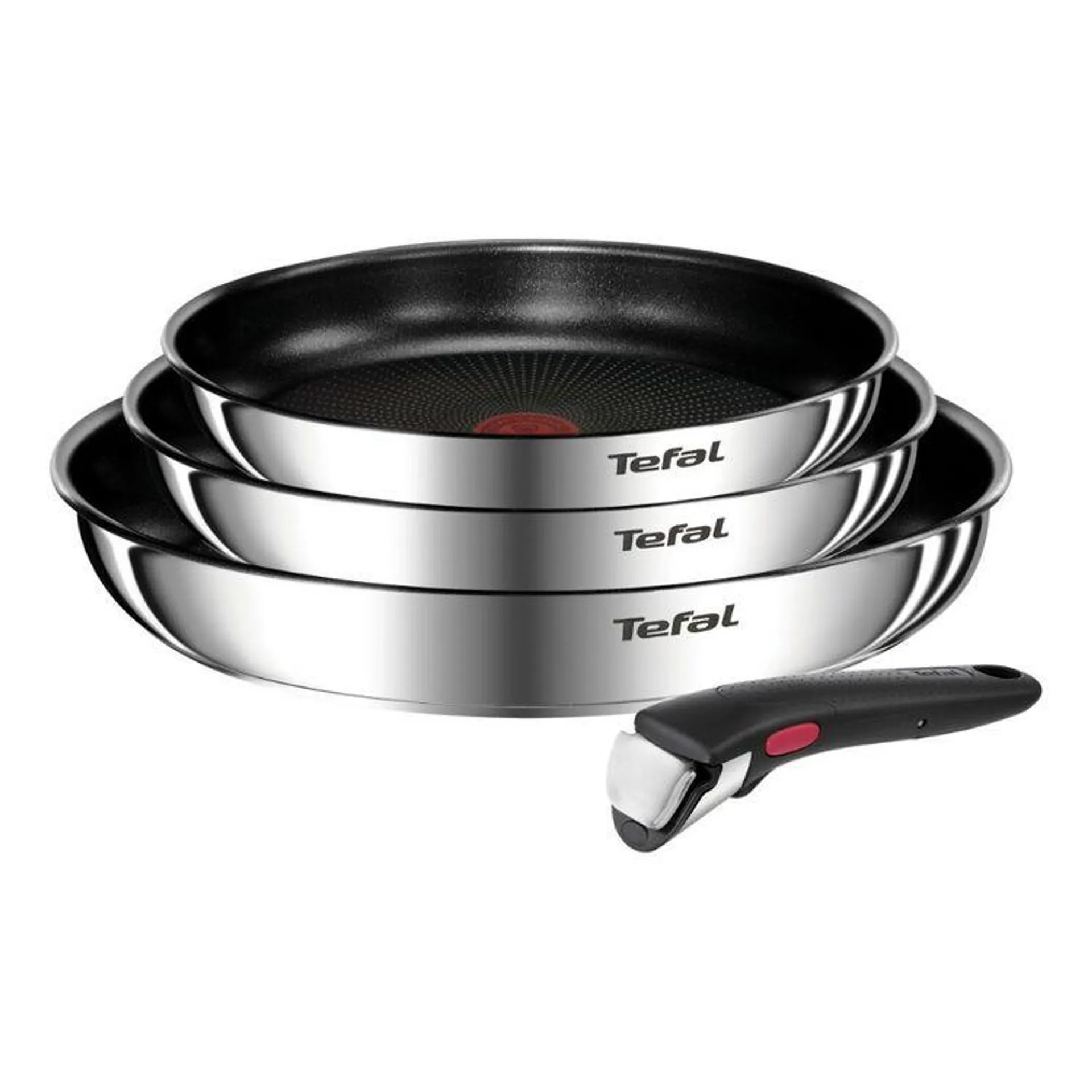 Tefal Ingenio Emotion Induction Non-Stick 4 Piece Set Silver