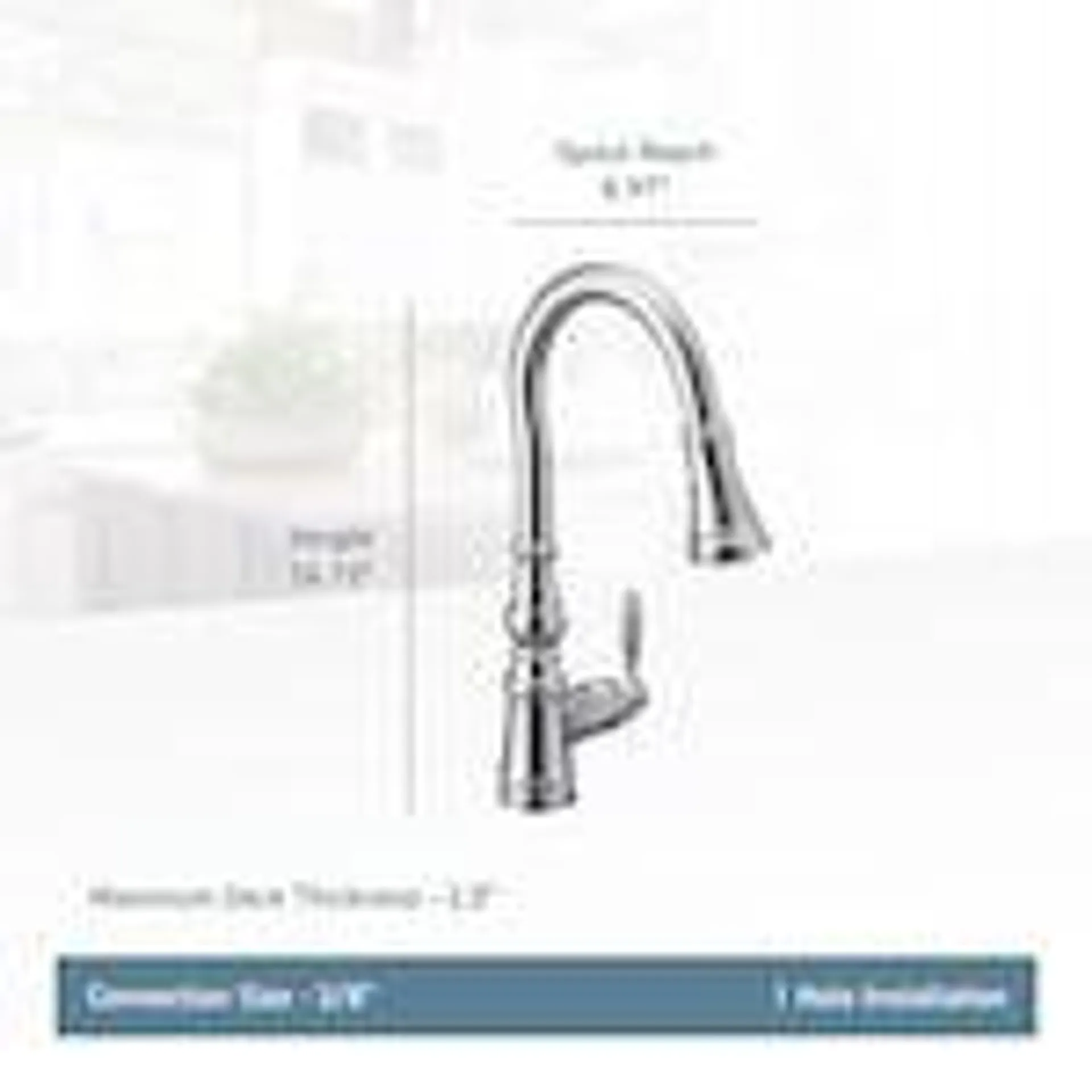 Weymouth Pull Down Kitchen Faucet/Tap in Brushed Gold