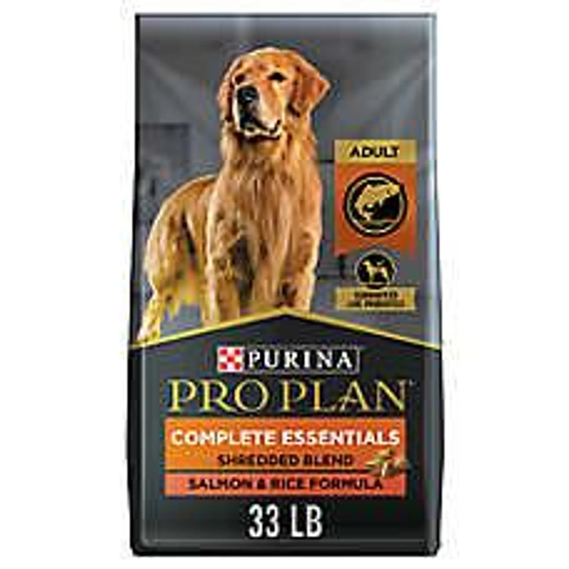 Purina Pro Plan Complete Essentials Adult Dry Dog Food - High Protein, Probiotics, Salmon & Rice