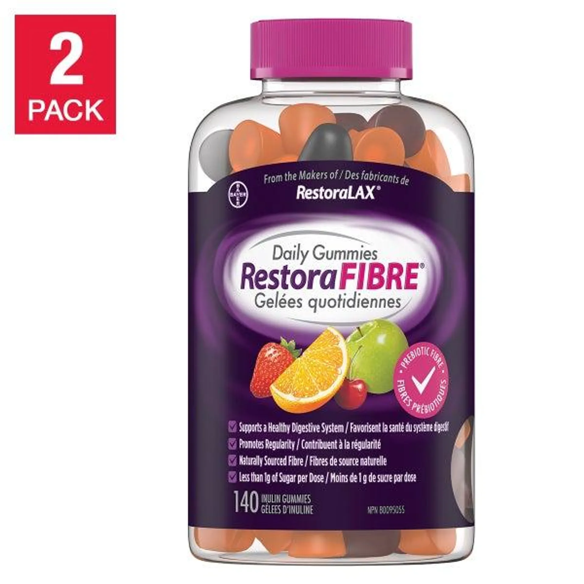 RestoraFIBRE Gummies 140 x 2 Gummies