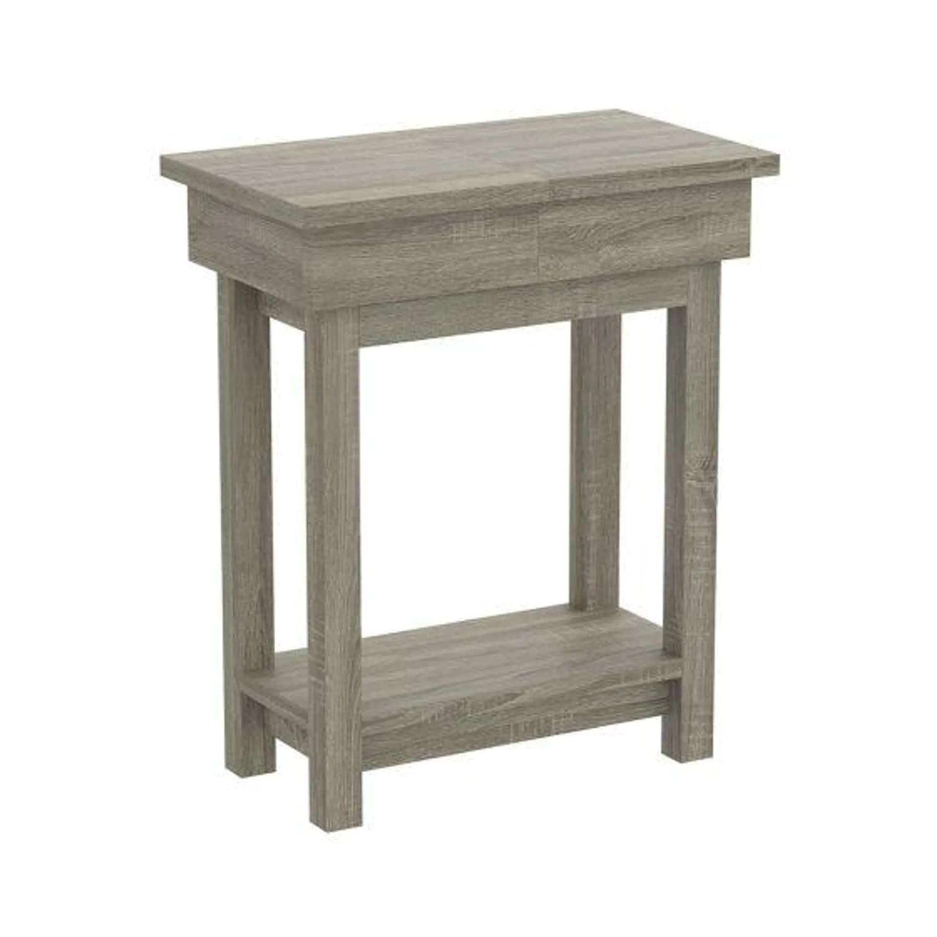 Table d'appoint Taupe foncé avec tiroir secret