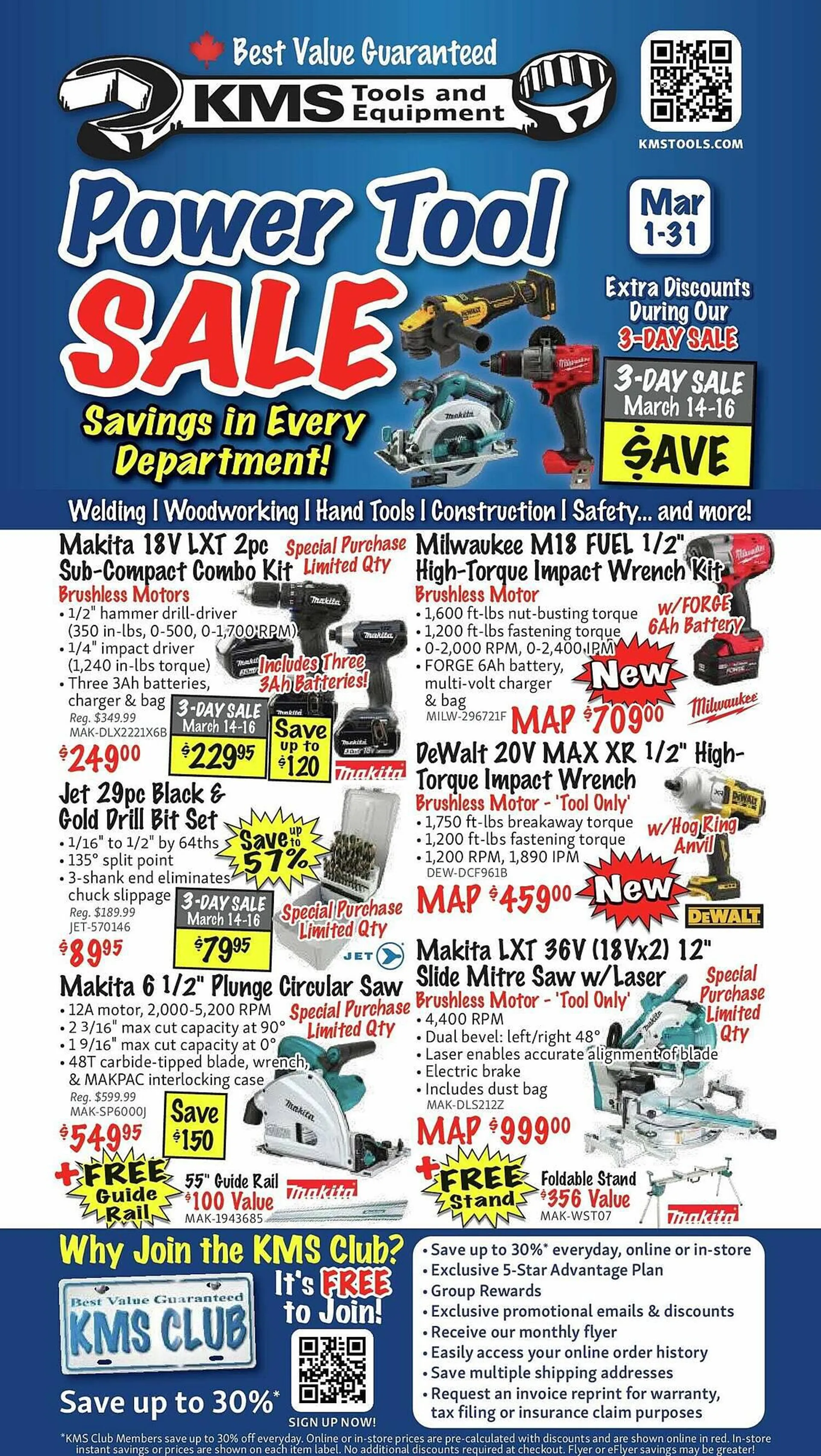 KMS Tools flyer from March 1 to March 8 2024 - flyer page 