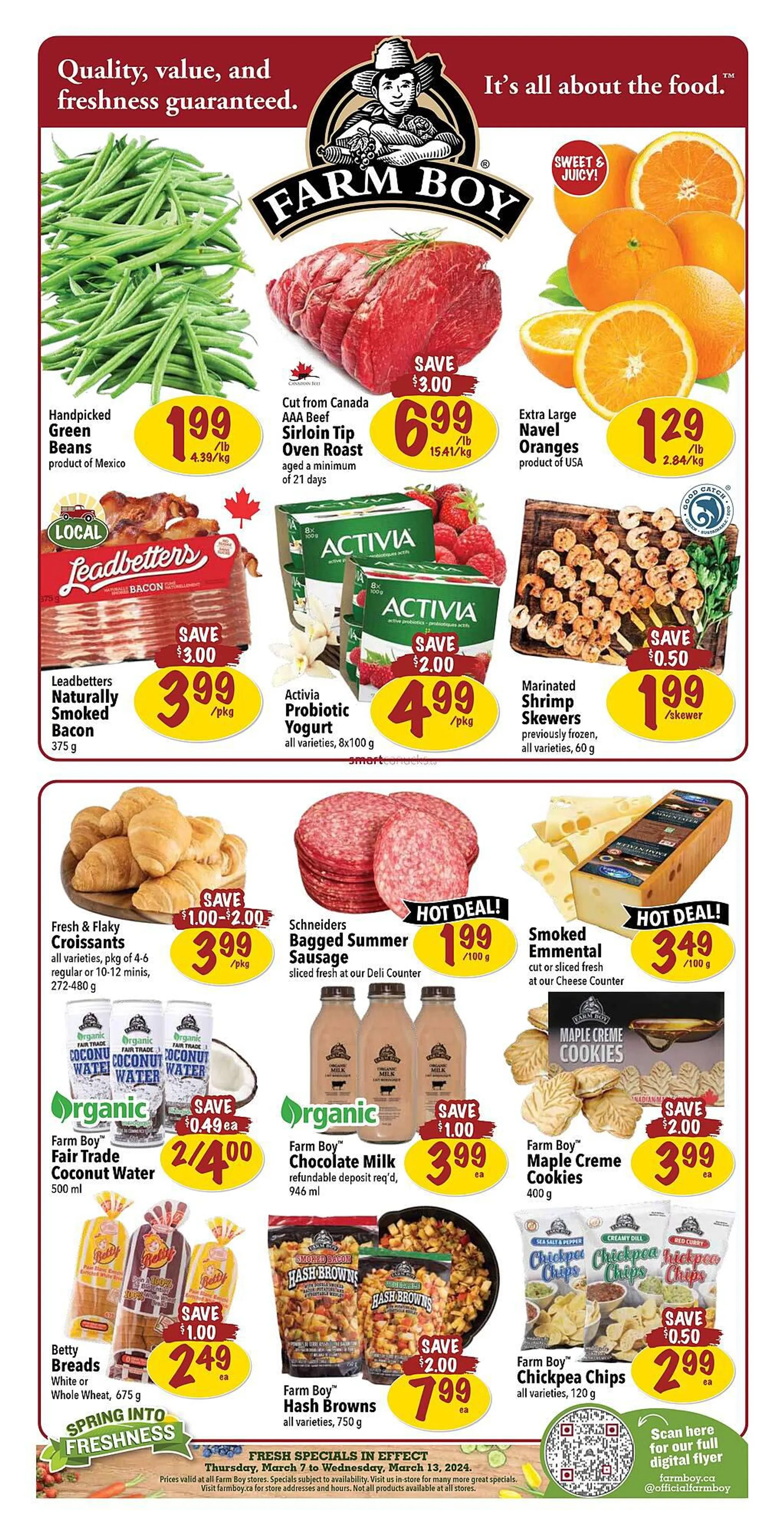 Farm Boy flyer from March 7 to March 13 2024 - flyer page 1