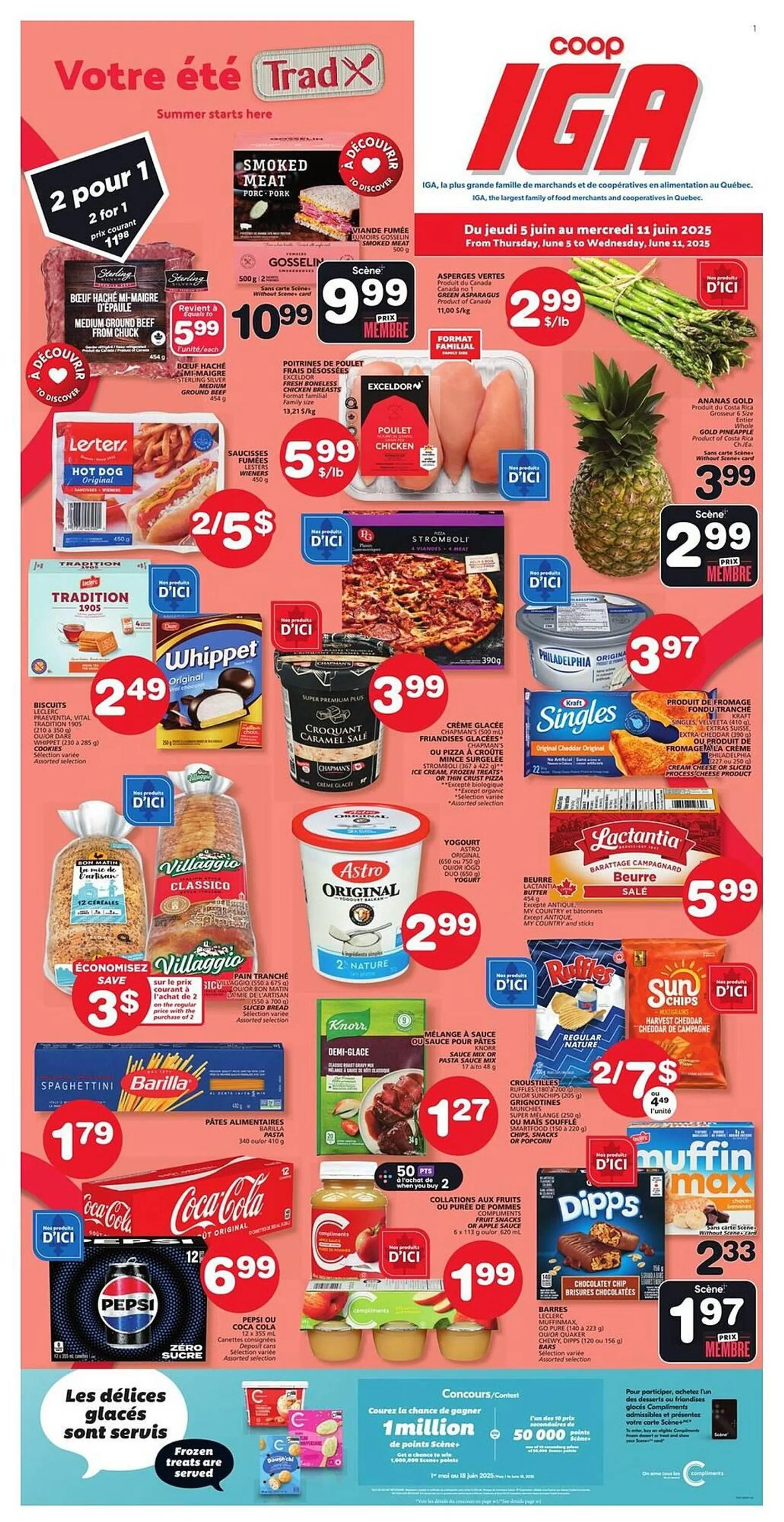 IGA flyer from June 4 to June 10 2025 - flyer page 1