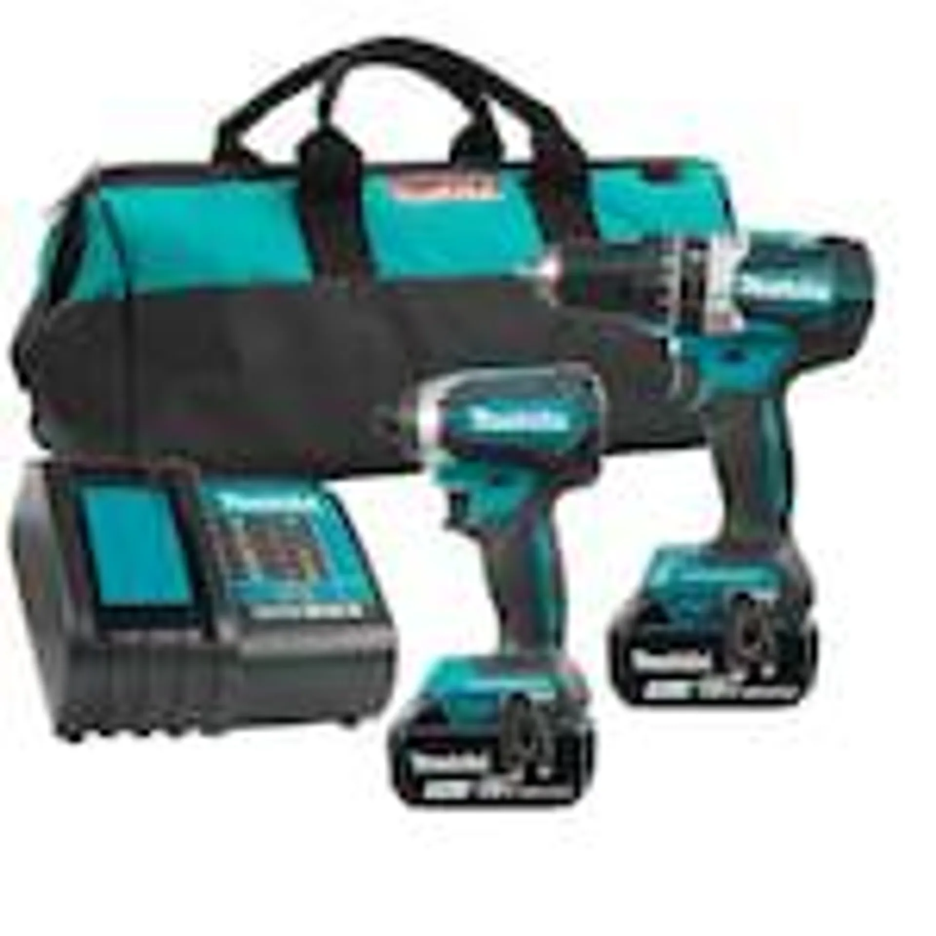 18V (4.0Ah) LXT Lithium-Ion Brushless Cordless (2-Pc) Combo Kit (2 Batteries, Charger and Tool Bag)