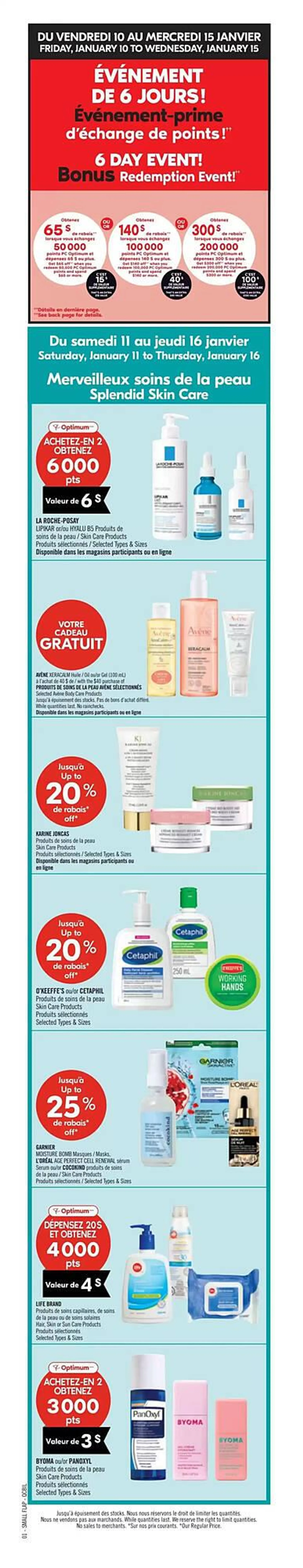 Shoppers Drug Mart flyer from January 11 to January 16 2025 - flyer page 15