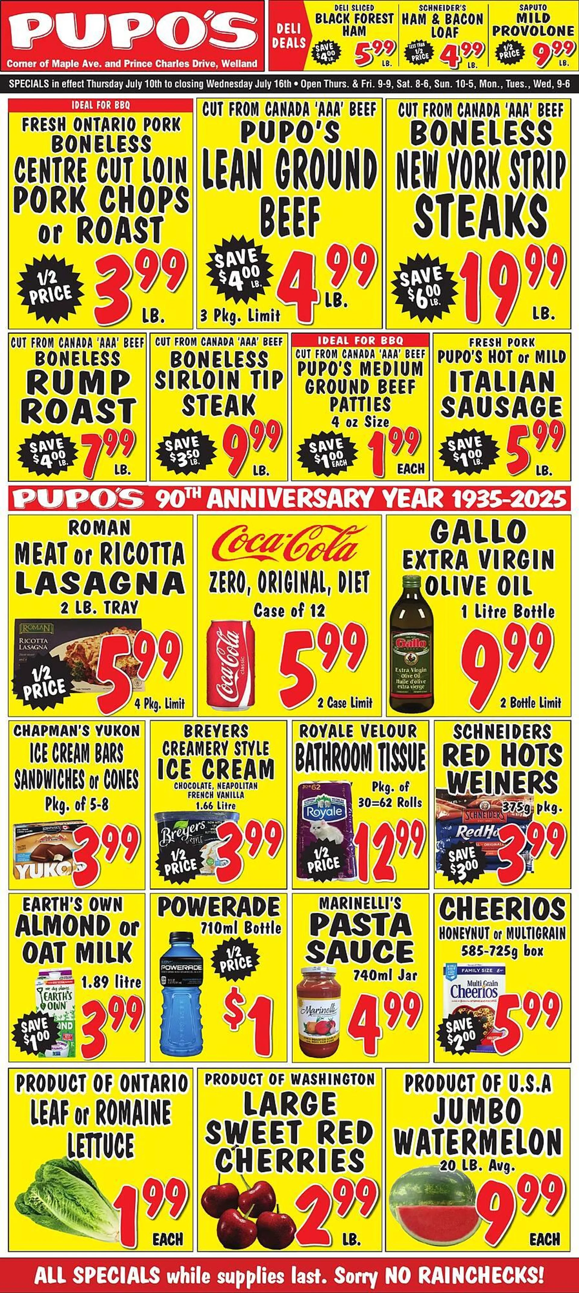 Pupo's Food Market flyer from July 10 to July 16 2025 - flyer page 1
