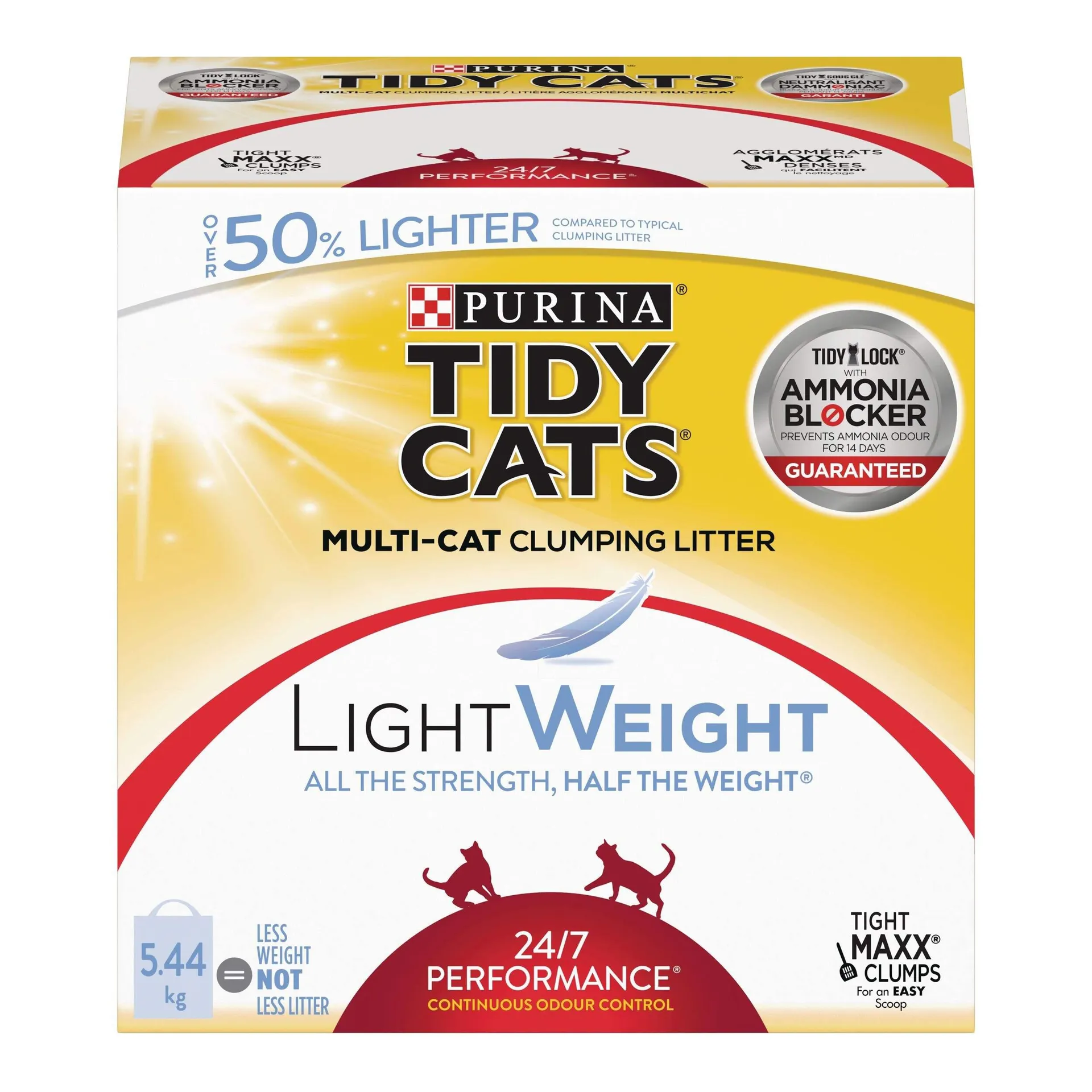 Purina® Tidy Cats® Lightweight 24/7 Performance Multi-Cat 24/7 Performance Cat Litter, 5.44kg