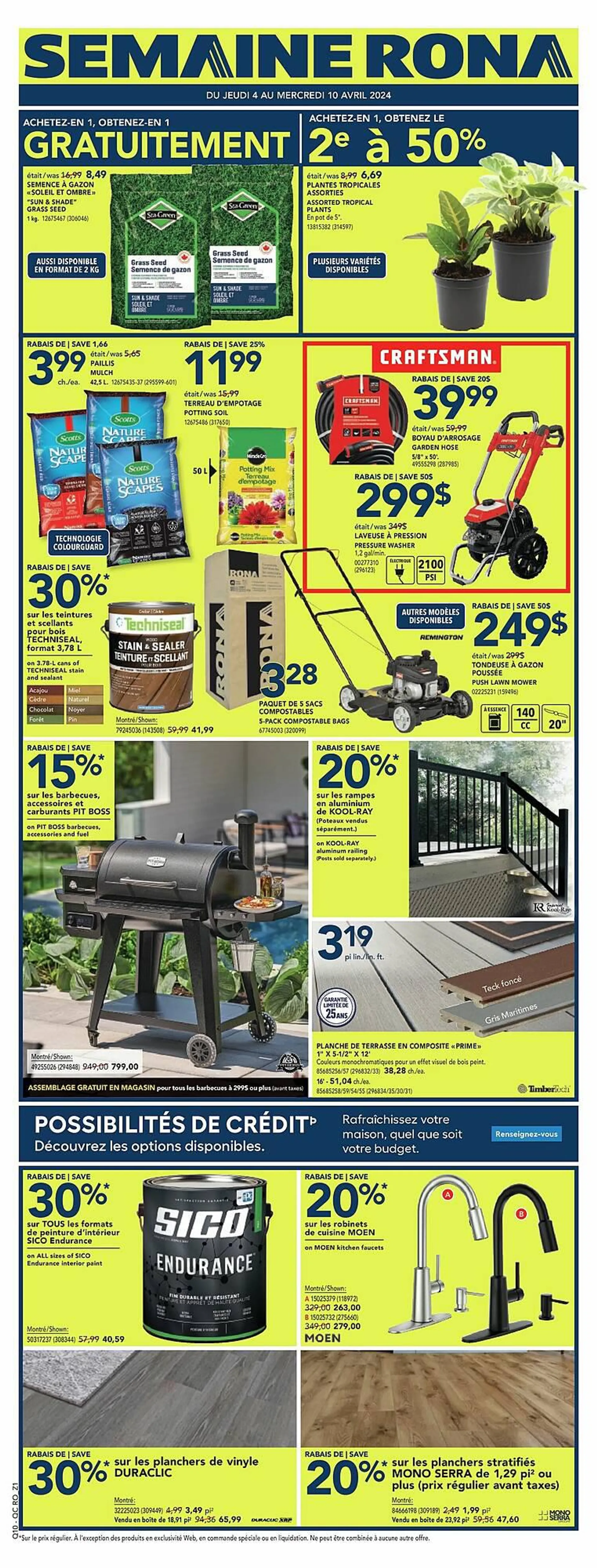RONA flyer from April 4 to April 11 2024 - flyer page 1