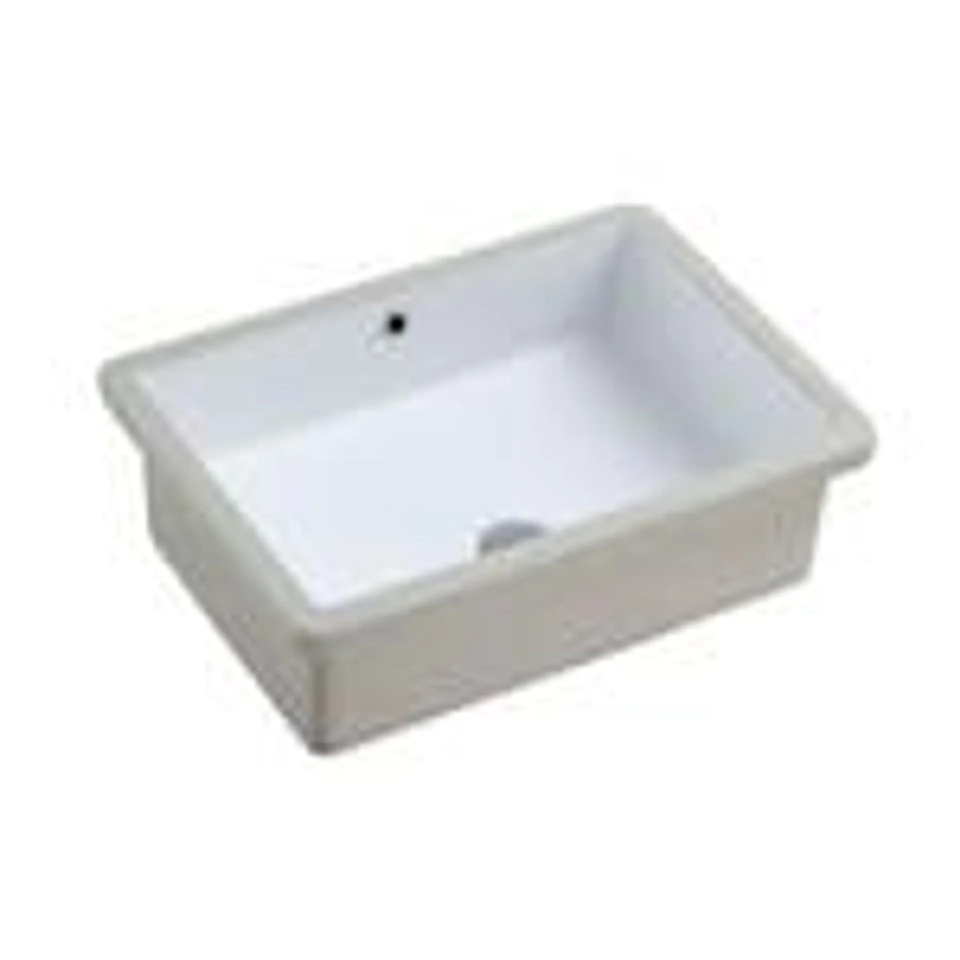 Dulce 21-5/8-in Ceramic Undermount Rectangular Sink Basin with Overflow in Glossy White