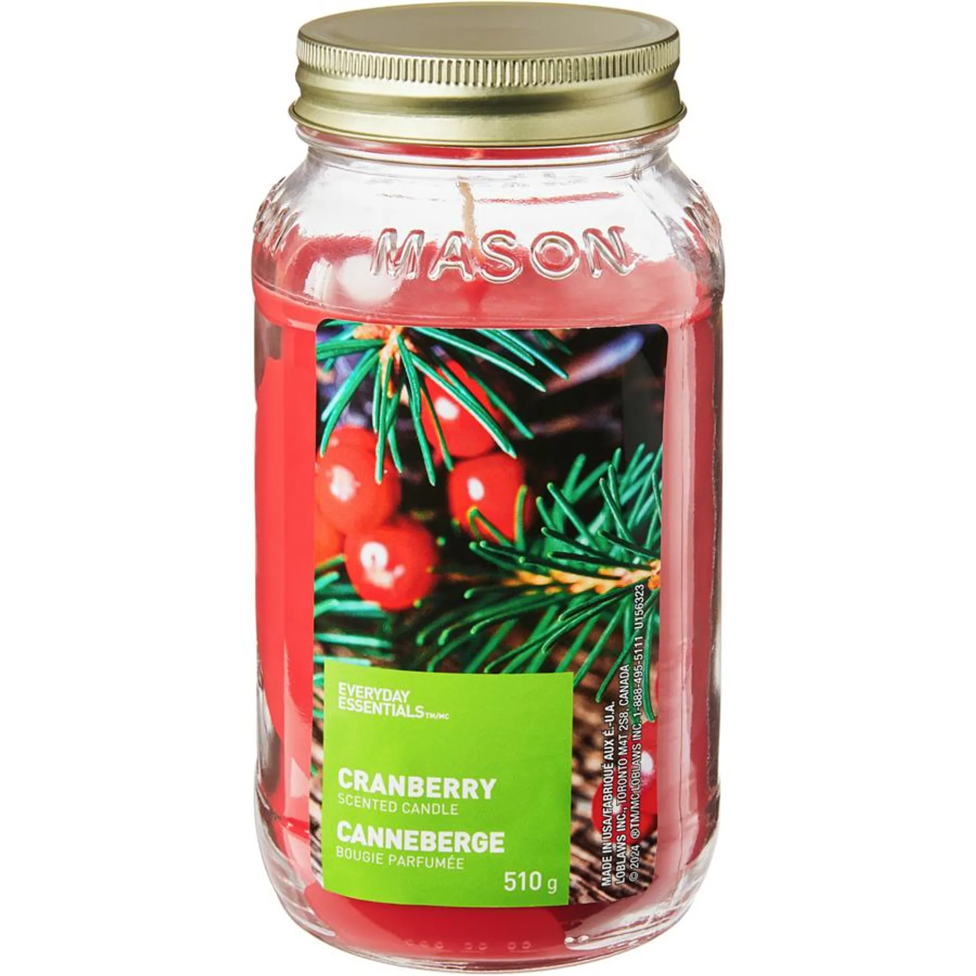 Cranberry Scented Candle