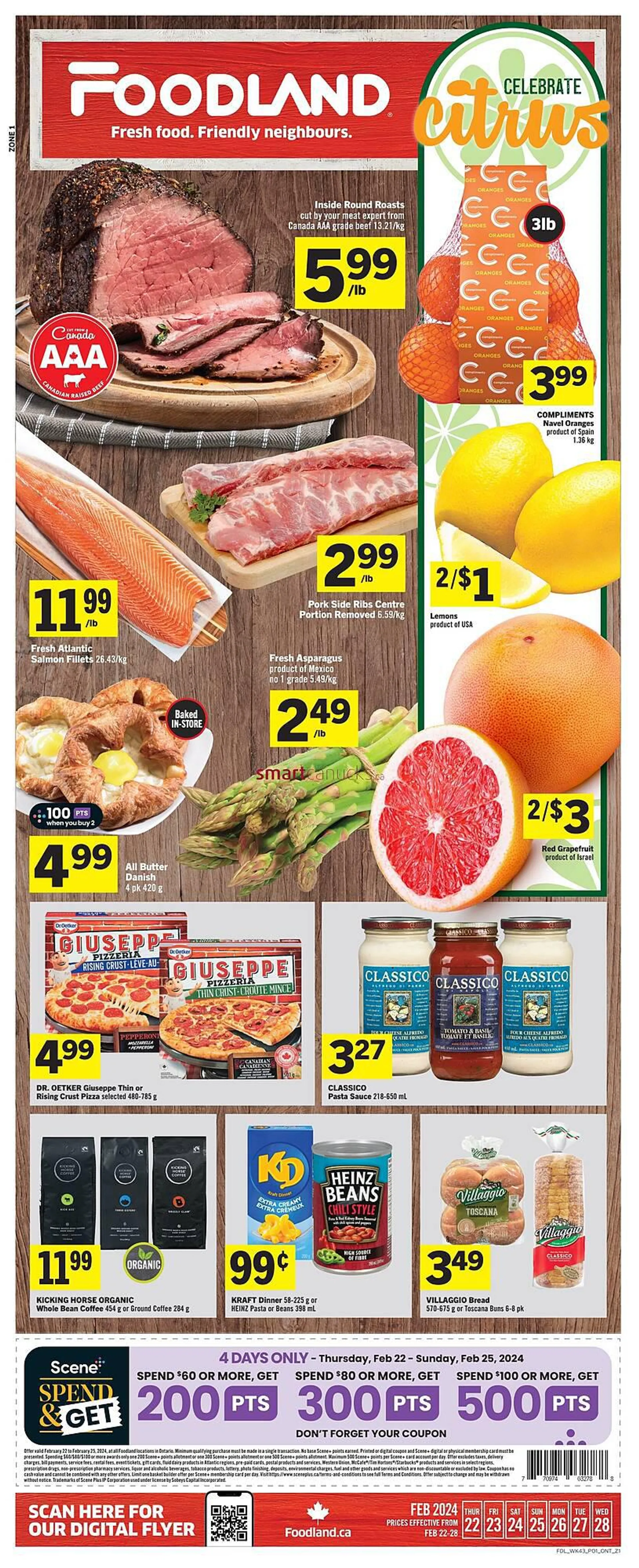 Foodland flyer from February 22 to February 28 2024 - flyer page 1
