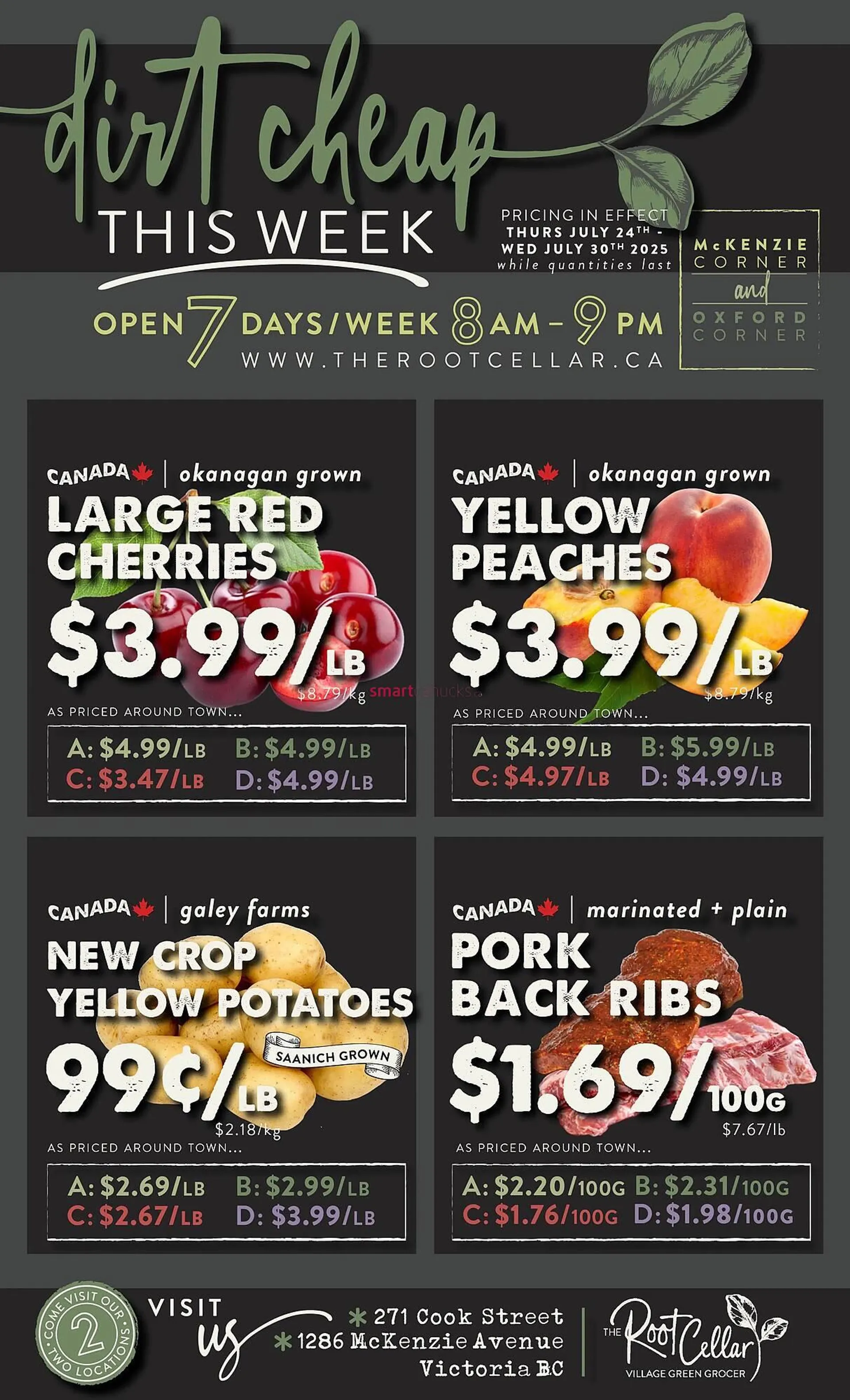 The Root Cellar flyer from July 24 to July 30 2025 - flyer page 1