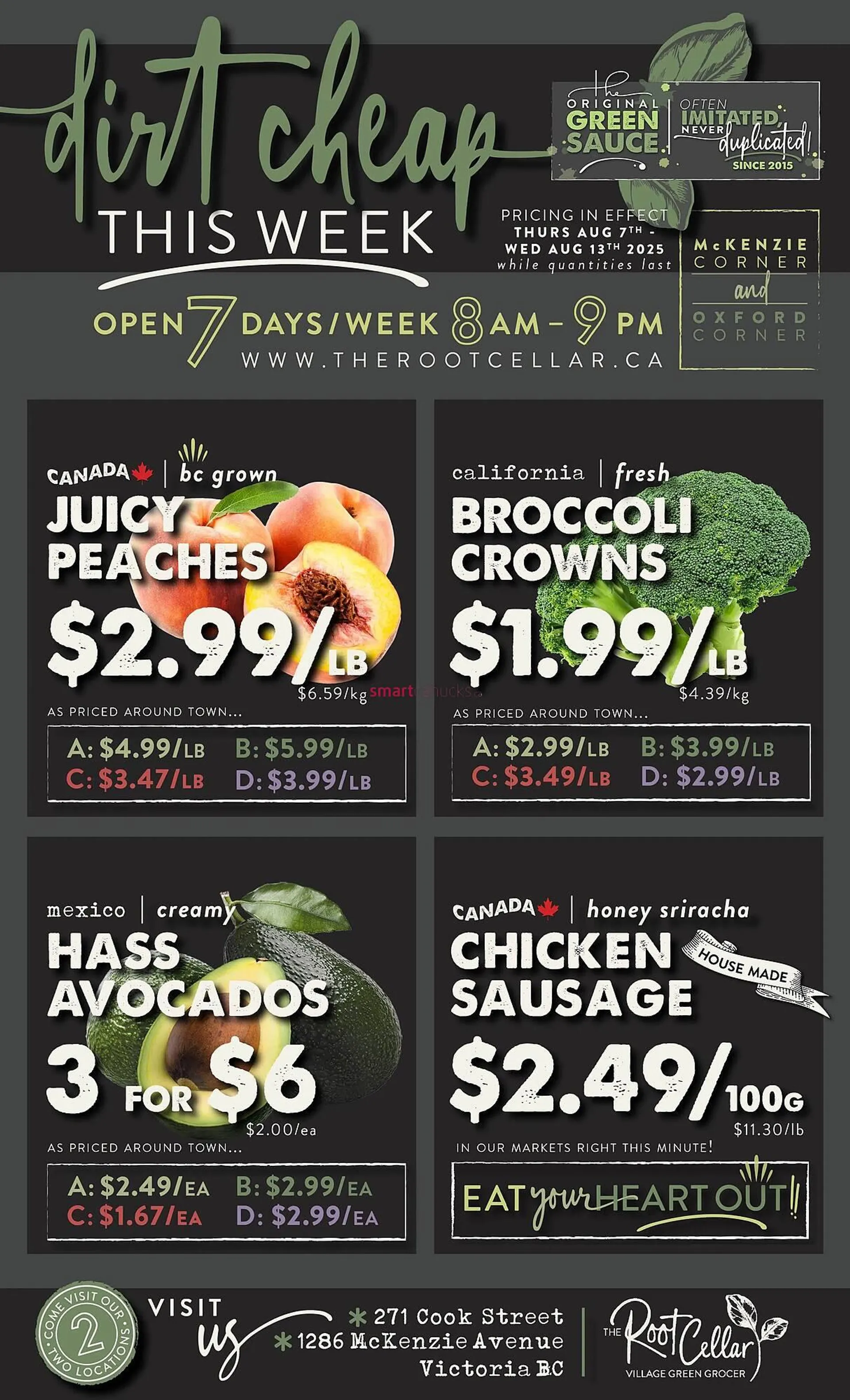 The Root Cellar flyer from August 7 to August 13 2025 - flyer page 1