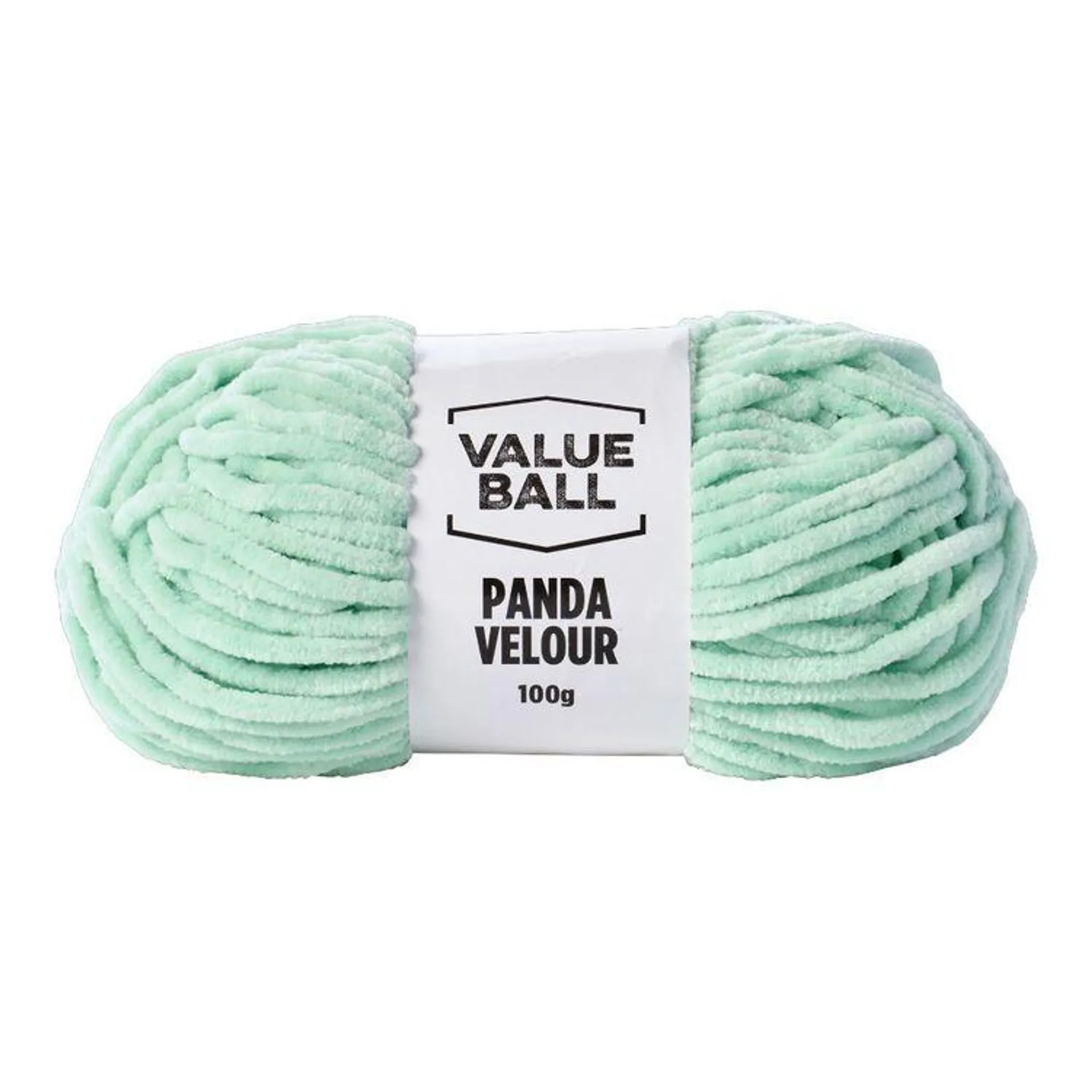 Value Ball Panda Velour Yarn Mint 100 g