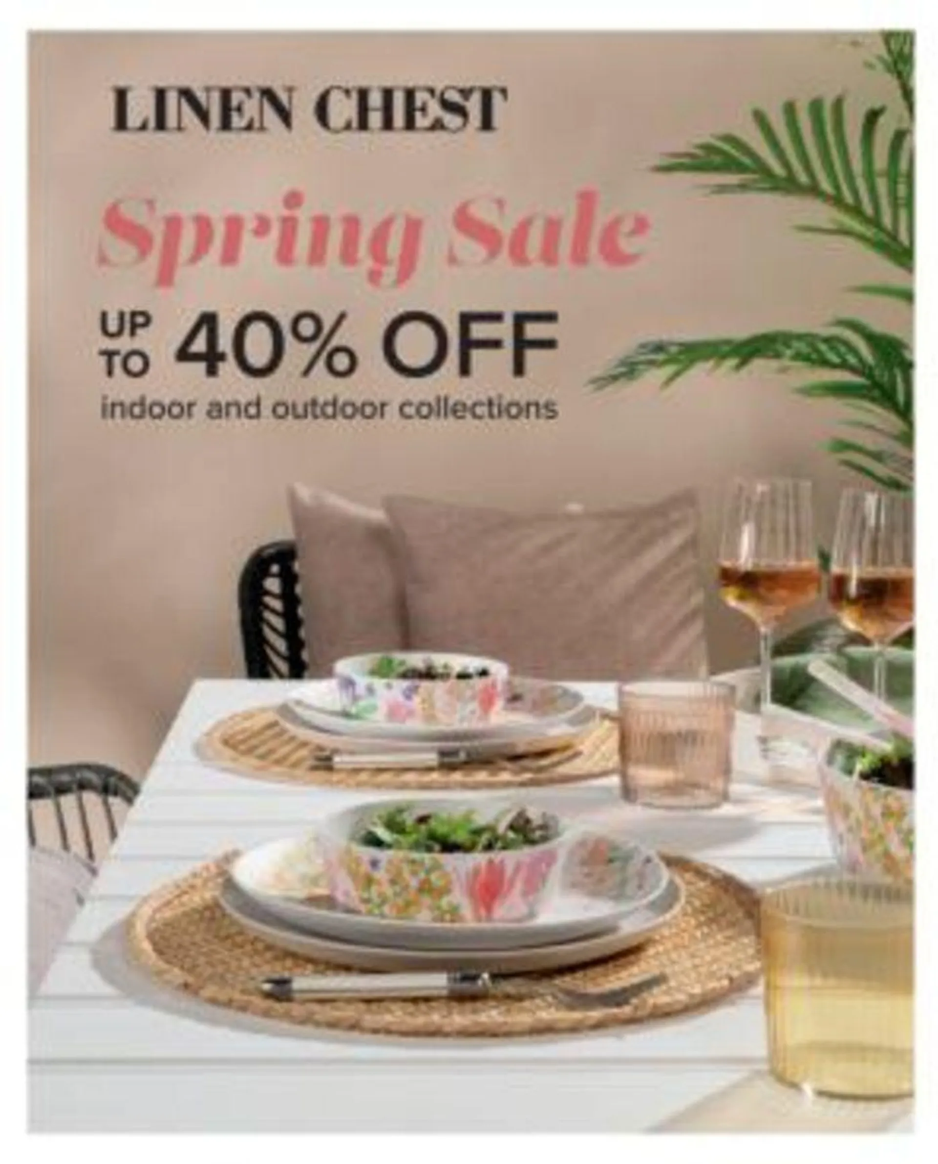 Linen Chest Flyer I Shop our Spring Sale - 1