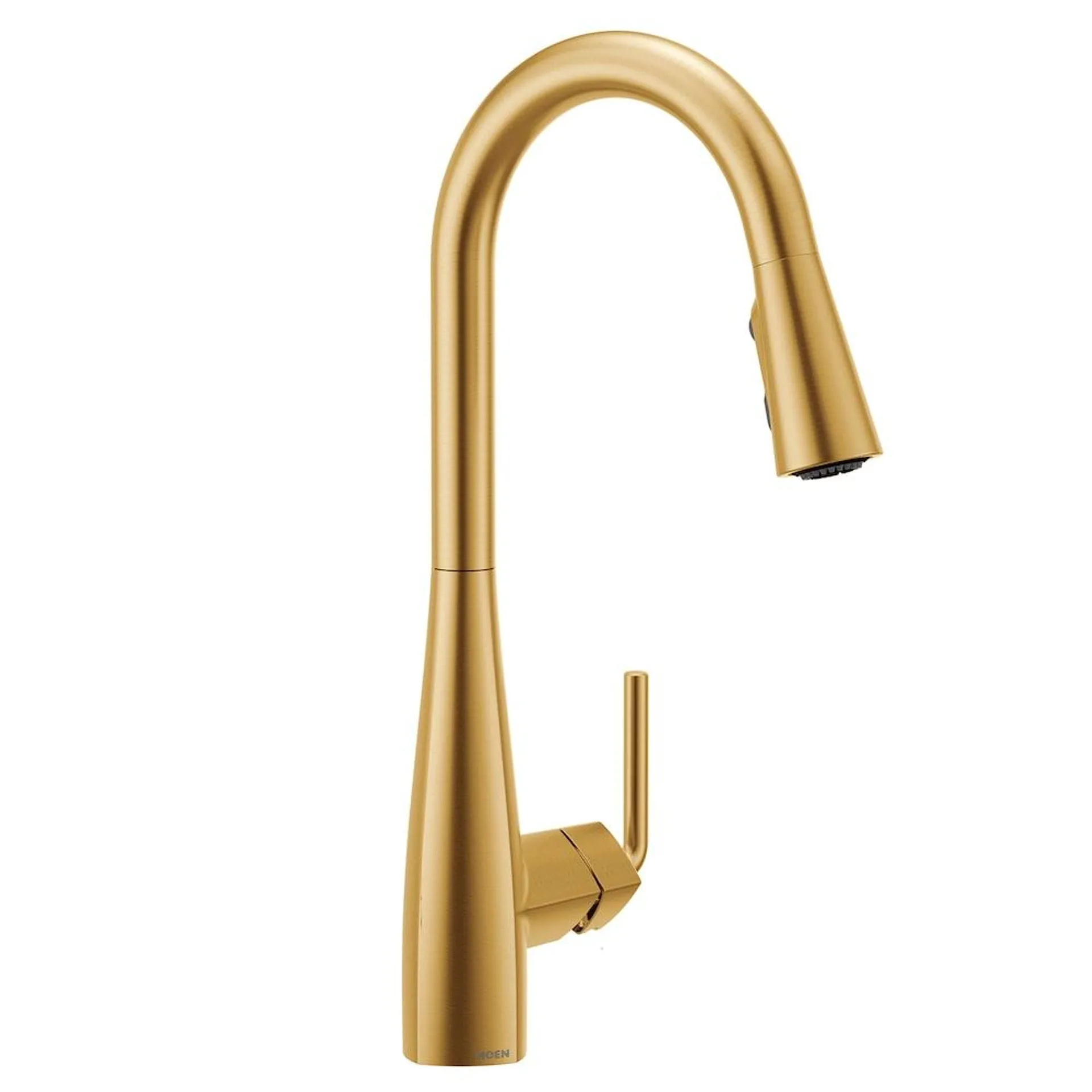 Maureen Single-Handle Pull-Down Sprayer Kitchen Faucet with Power Boost in Brushed Gold