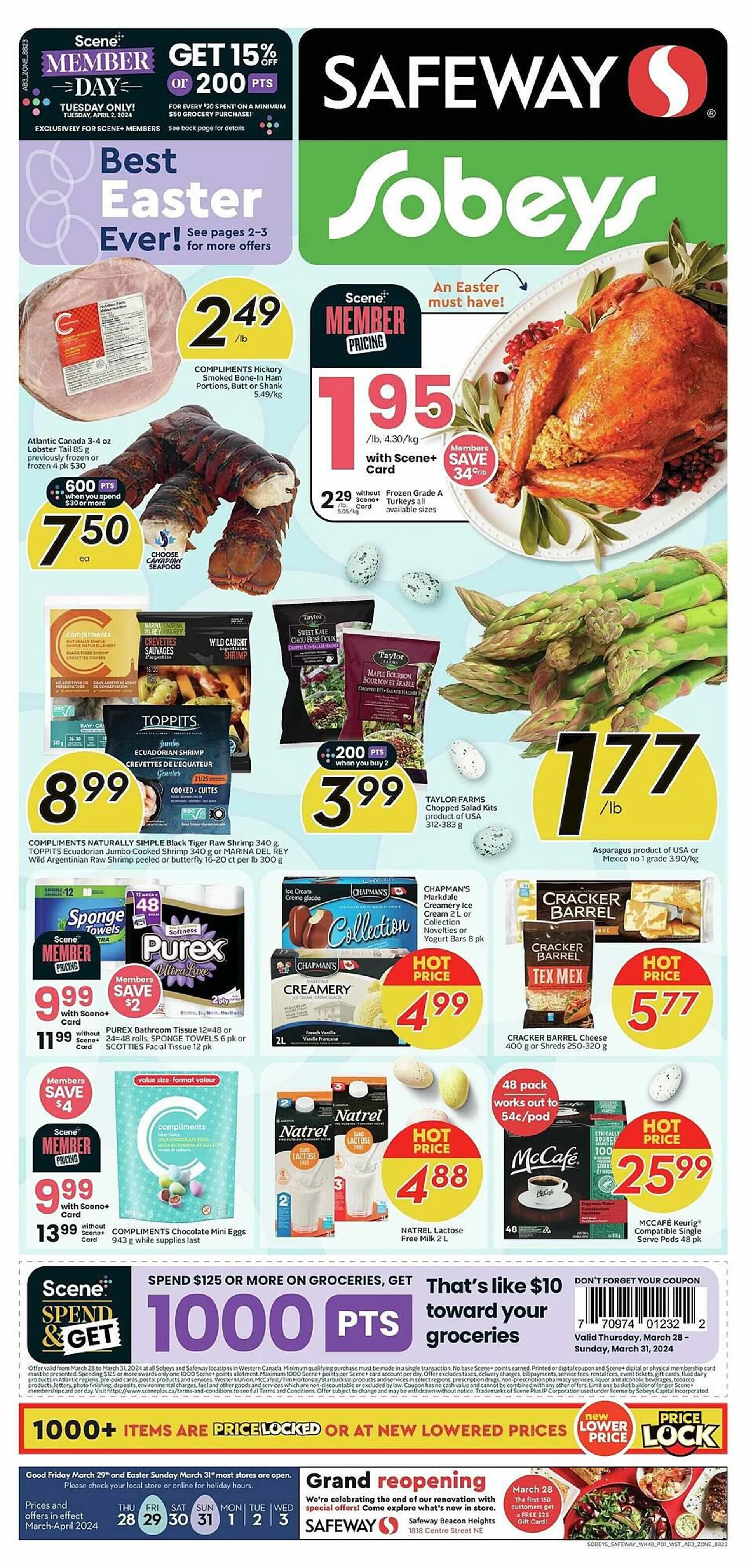 Safeway flyer from March 28 to April 4 2024 - flyer page 1