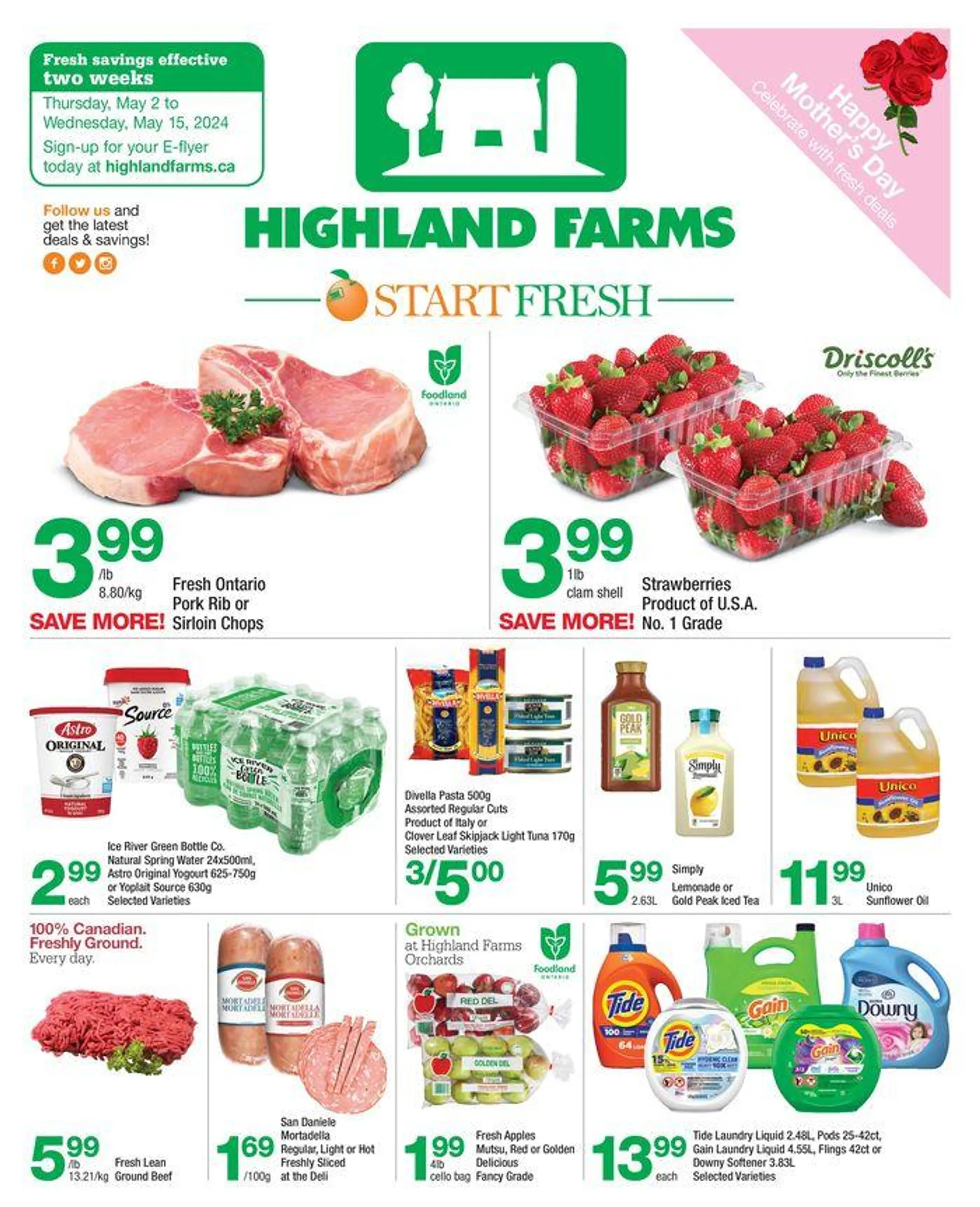 Highland Farms flyer - 1