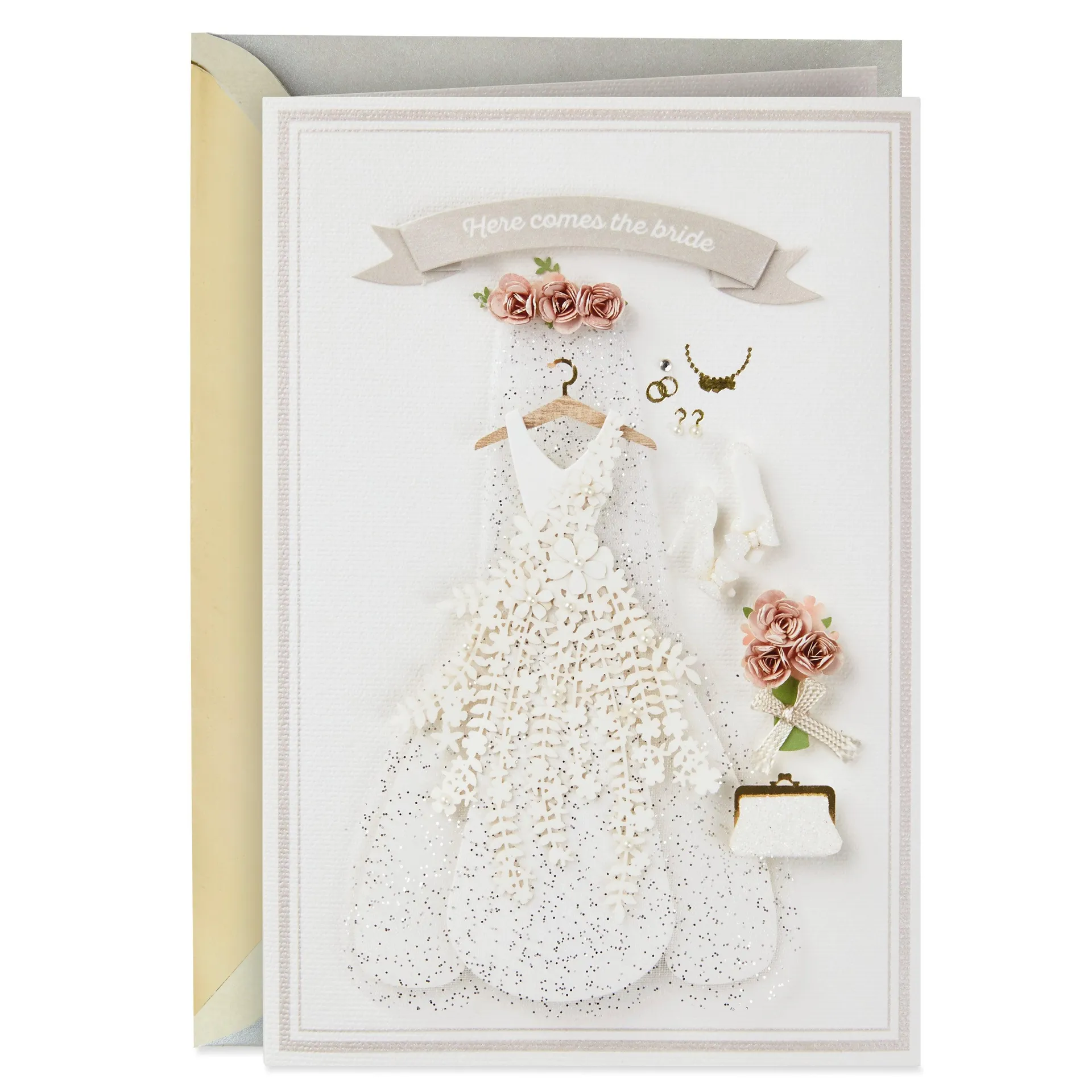 Here Comes the Bride Wedding Card