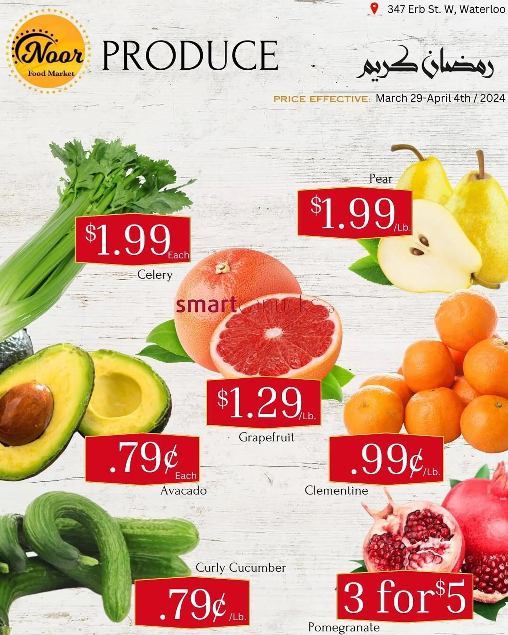 Noor Food Market flyer from March 29 to April 4 2024 - flyer page 1