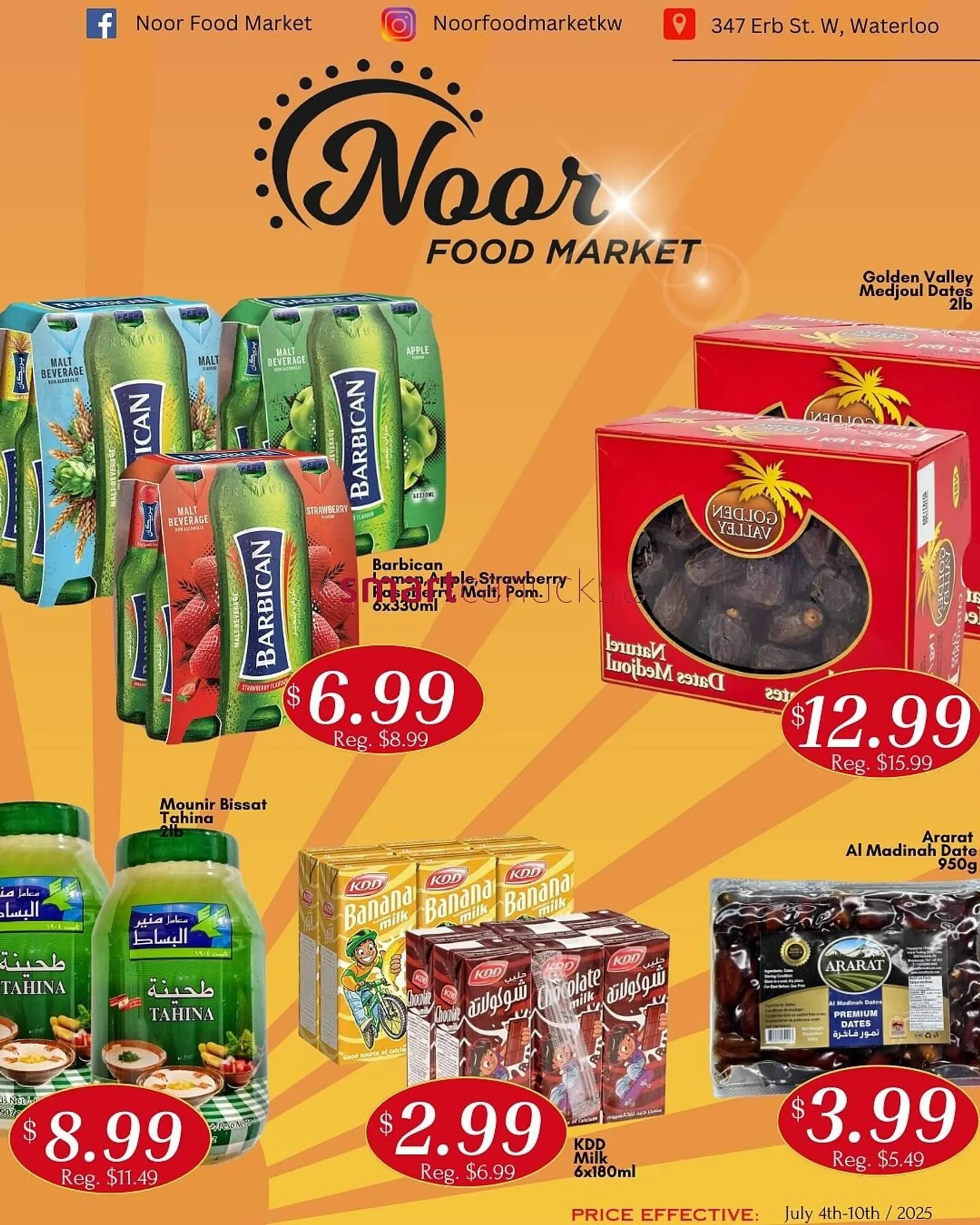 Noor Food Market flyer from July 4 to July 10 2025 - flyer page 1