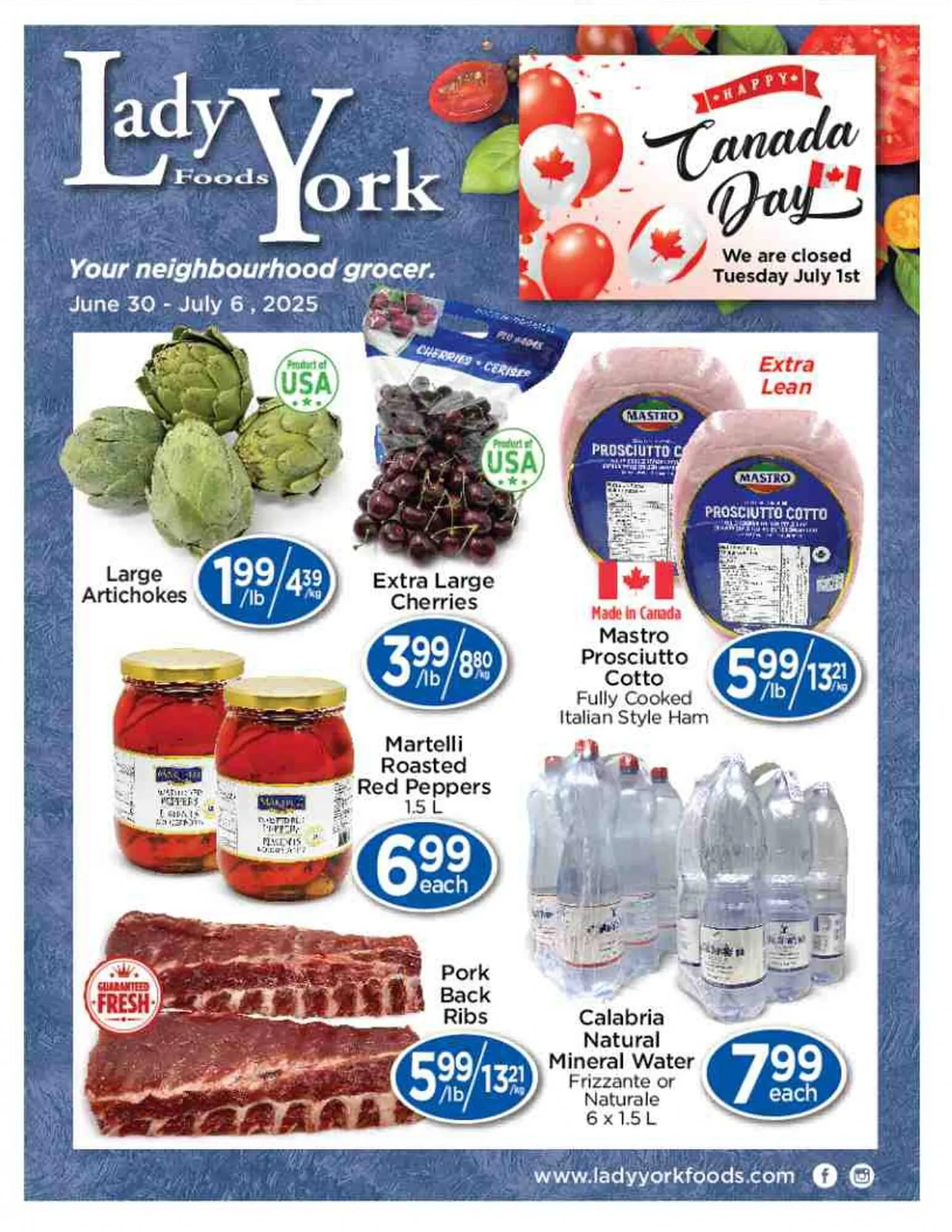 Lady York flyer from June 30 to July 6 2025 - flyer page 1
