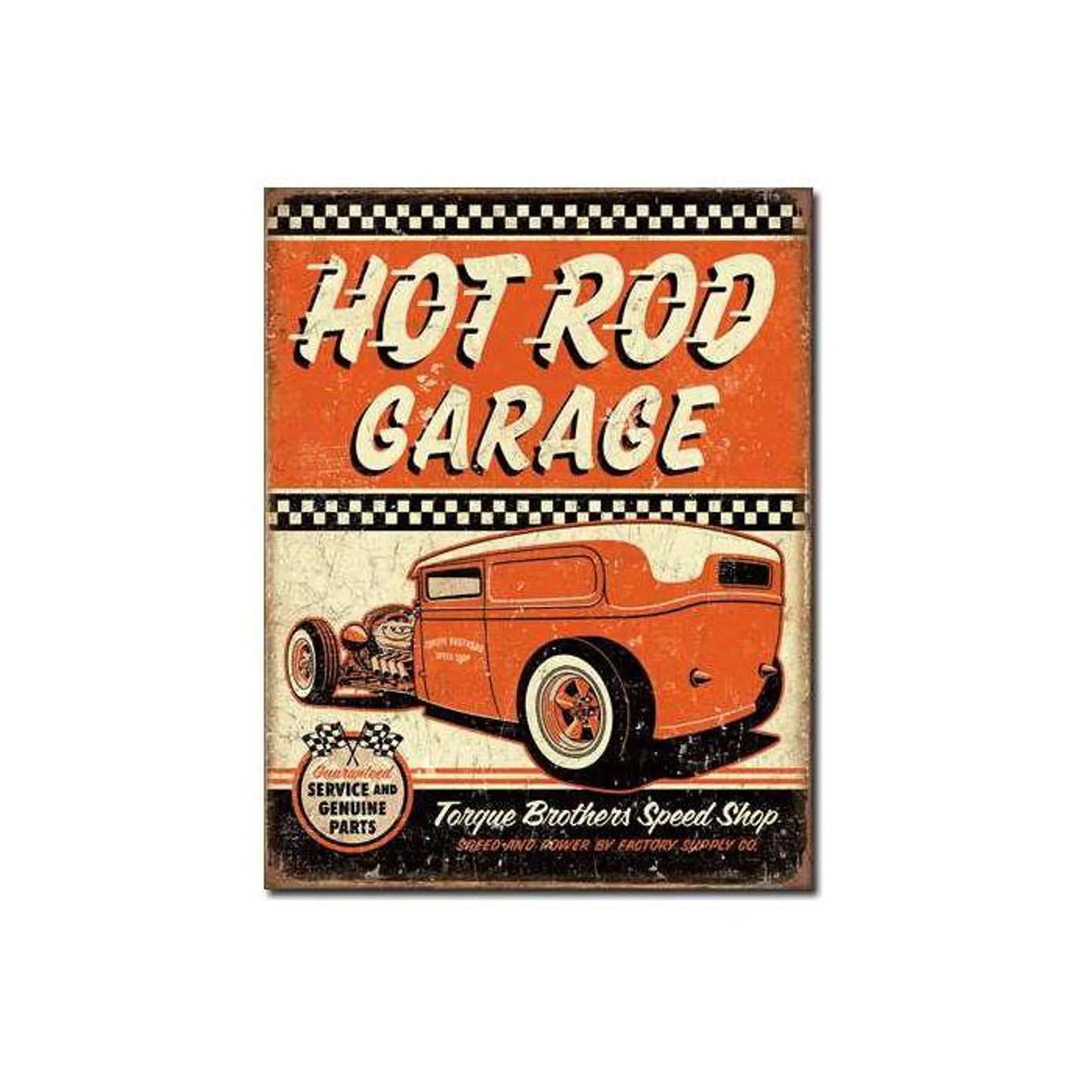 Hot Rod Garage - Rat Rod Tin Sign