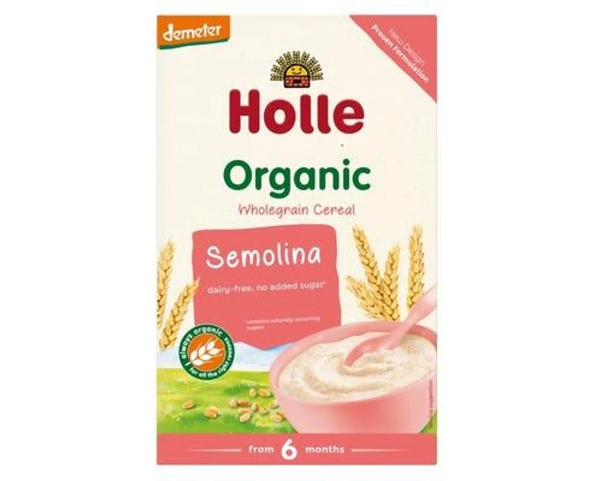 Holle Organic Wholegrain Cereal Semolina Porridge 250g