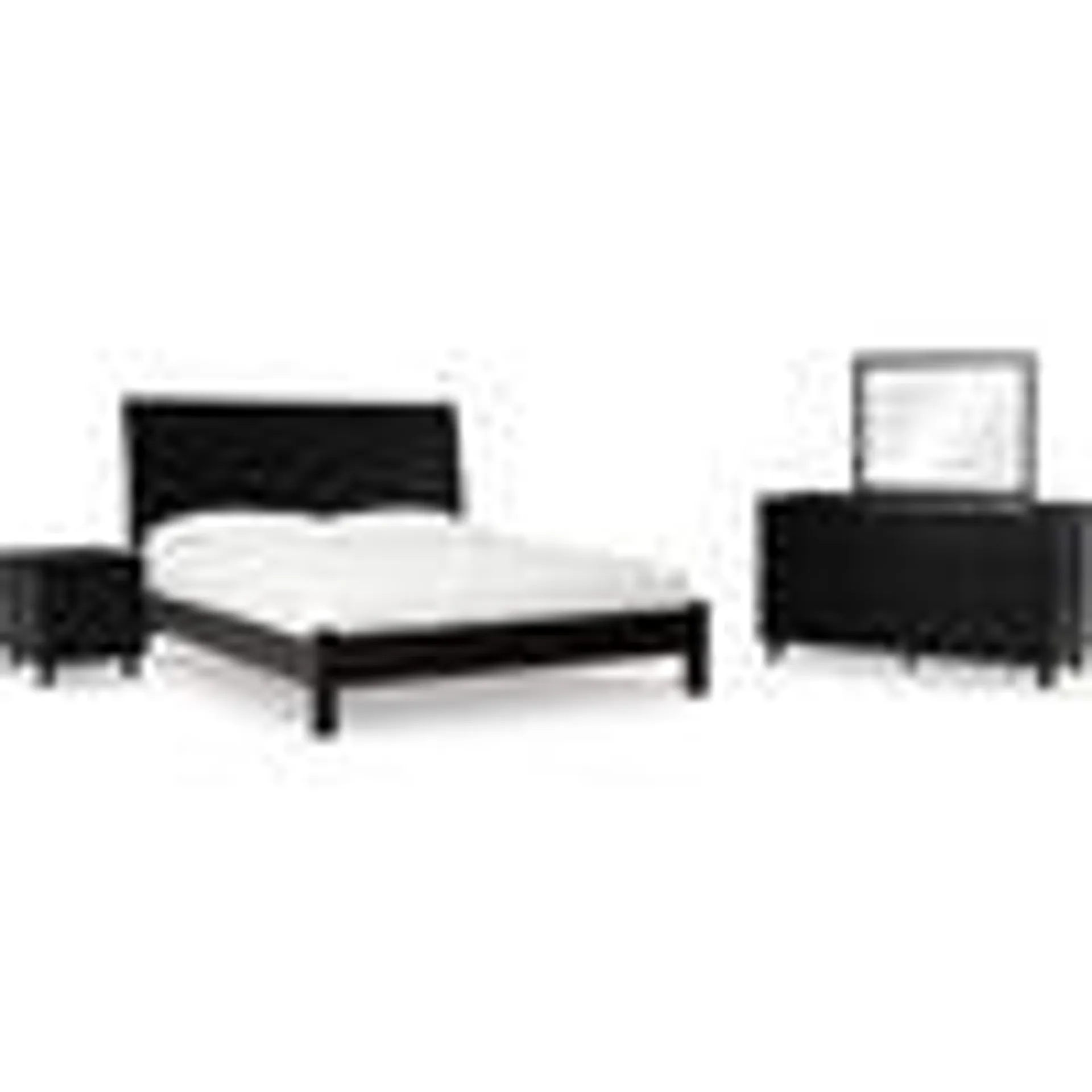 Danziar 6 Piece Platform Bedroom - Black