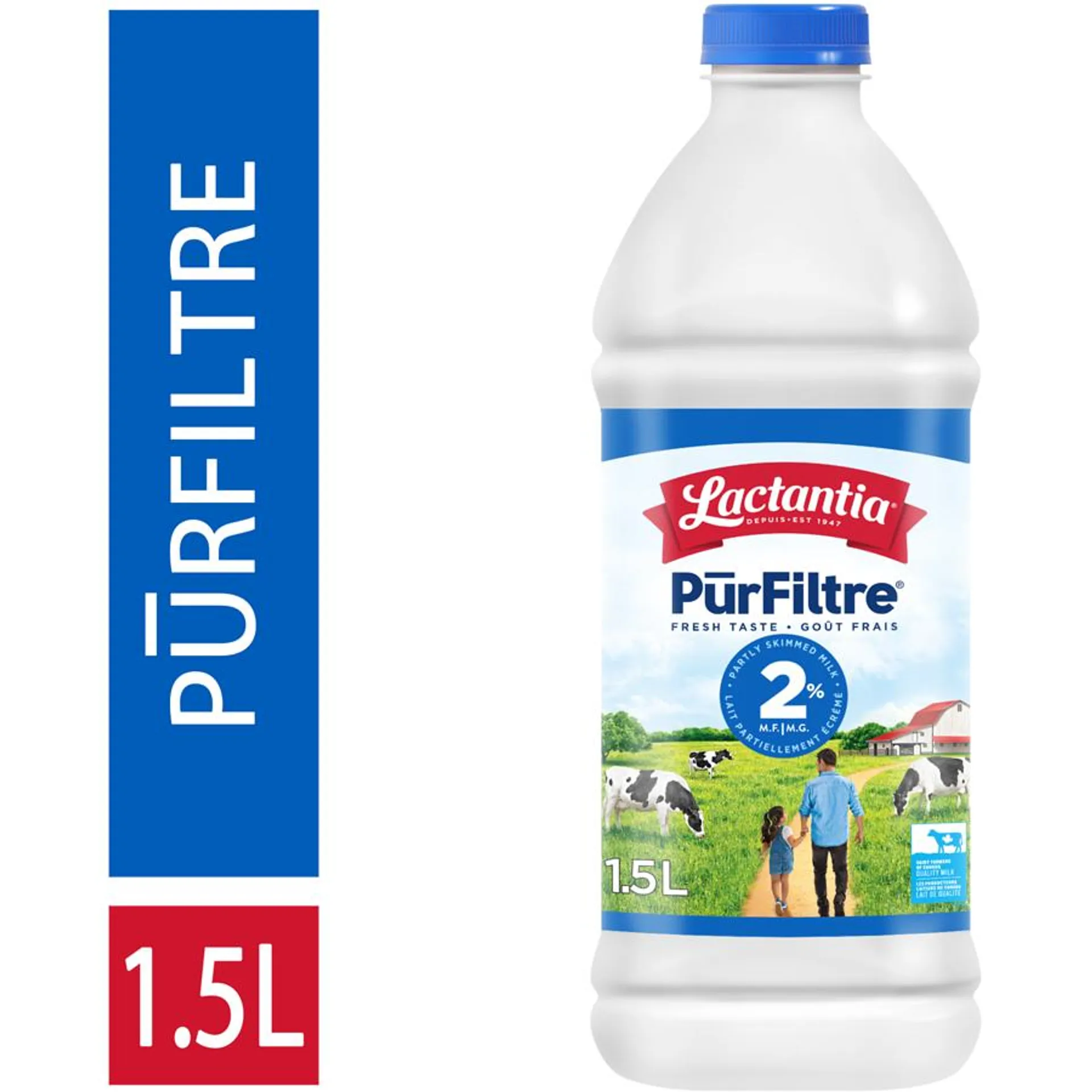 Lait partiellement écrémé PurFiltre avec 2 % M.G.