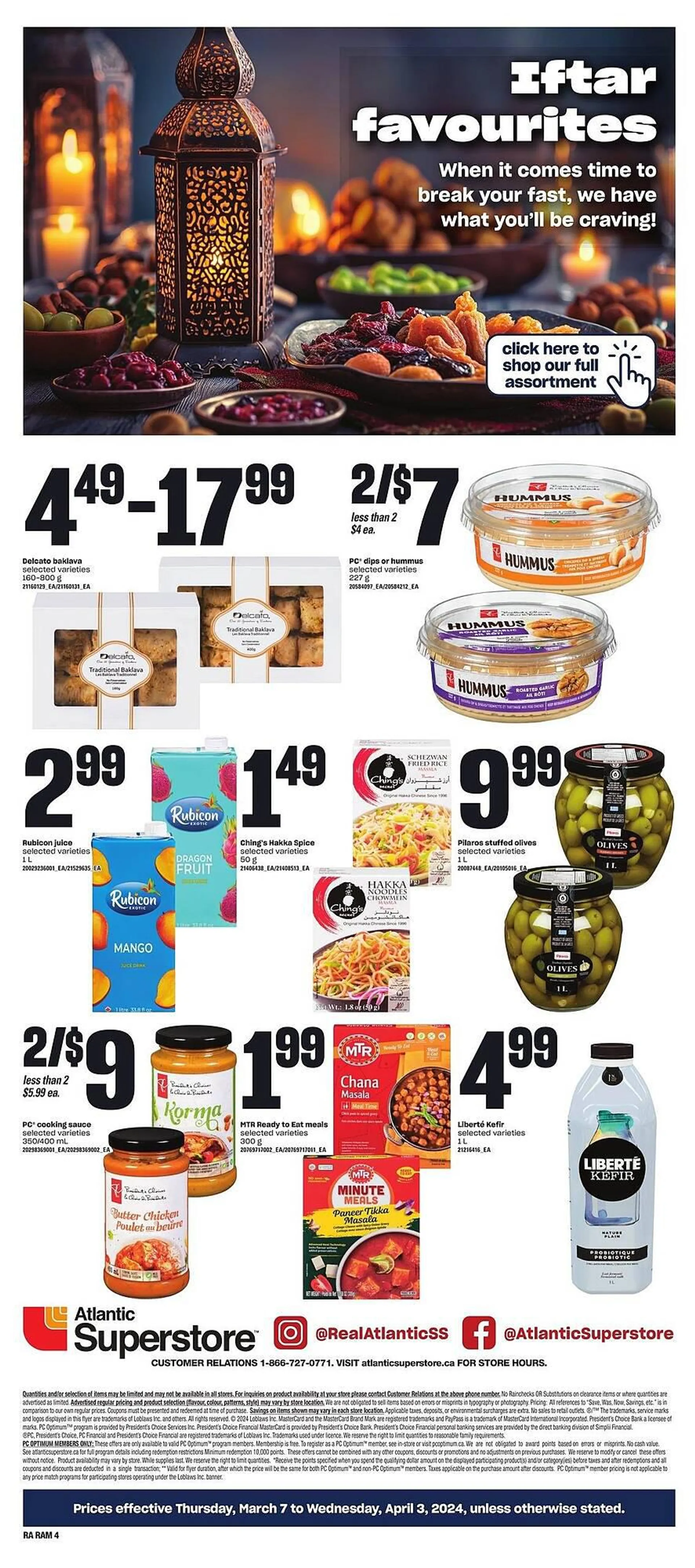 Atlantic Superstore flyer from March 7 to April 3 2024 - flyer page 4