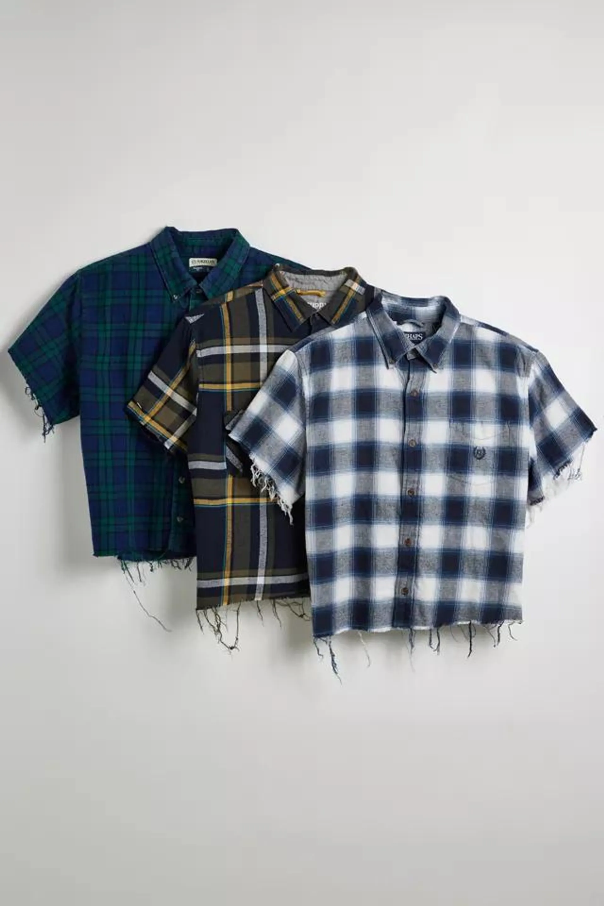 Urban Renewal Remade Cropped Boxy Flannel Shirt